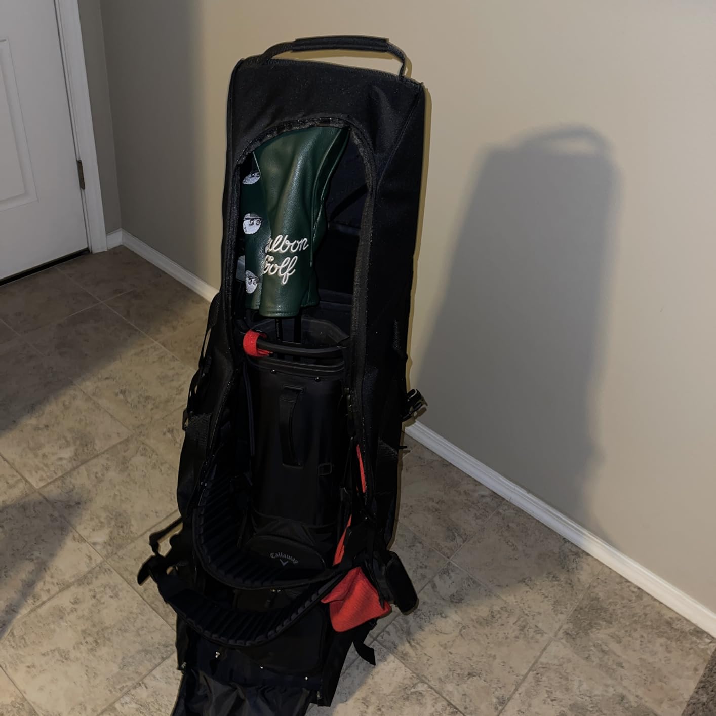 Himal Outdoors Soft-Sided Golf Travel Bag with Wheels, 600D Oxford Fabric customer photo 1