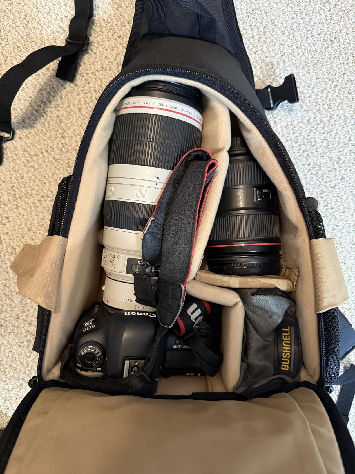 Camera Sling Backpack Waterproof for DSLR Camera with Rain Cover, Camouflage | Fits Canon Nikon Sony Pentax DSLR, Holds Lens, Tripod & Accessories, Ideal for Outdoor Travel, Hiking & Photography customer photo 1