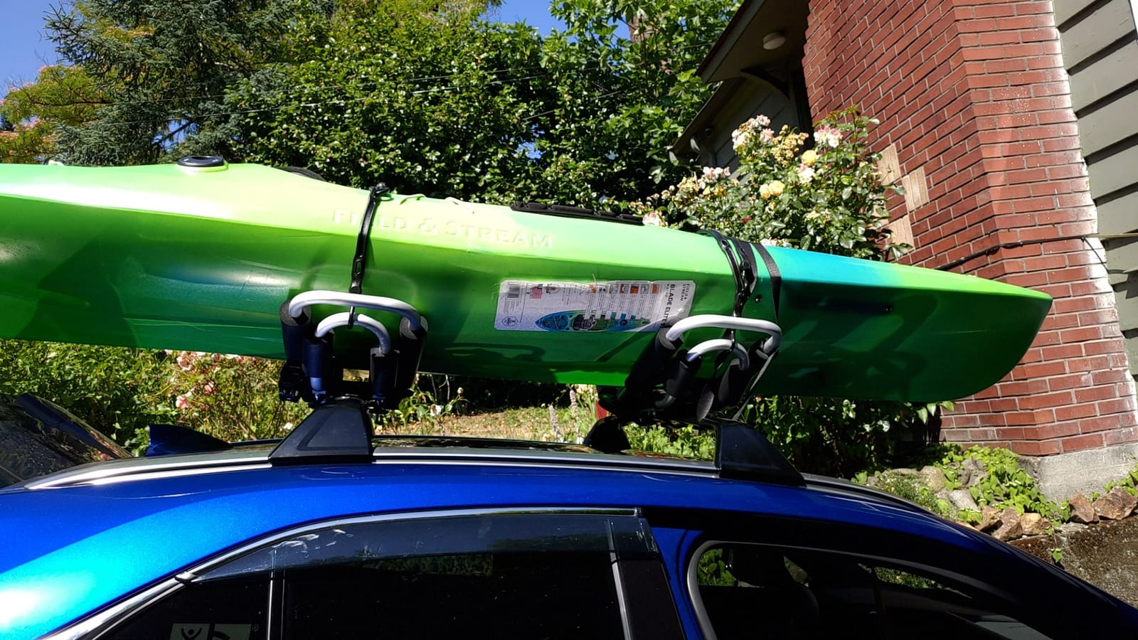 IKURAM R Aluminum Kayak Roof Rack Folding J-Style Universal 3-in-1 customer photo 1