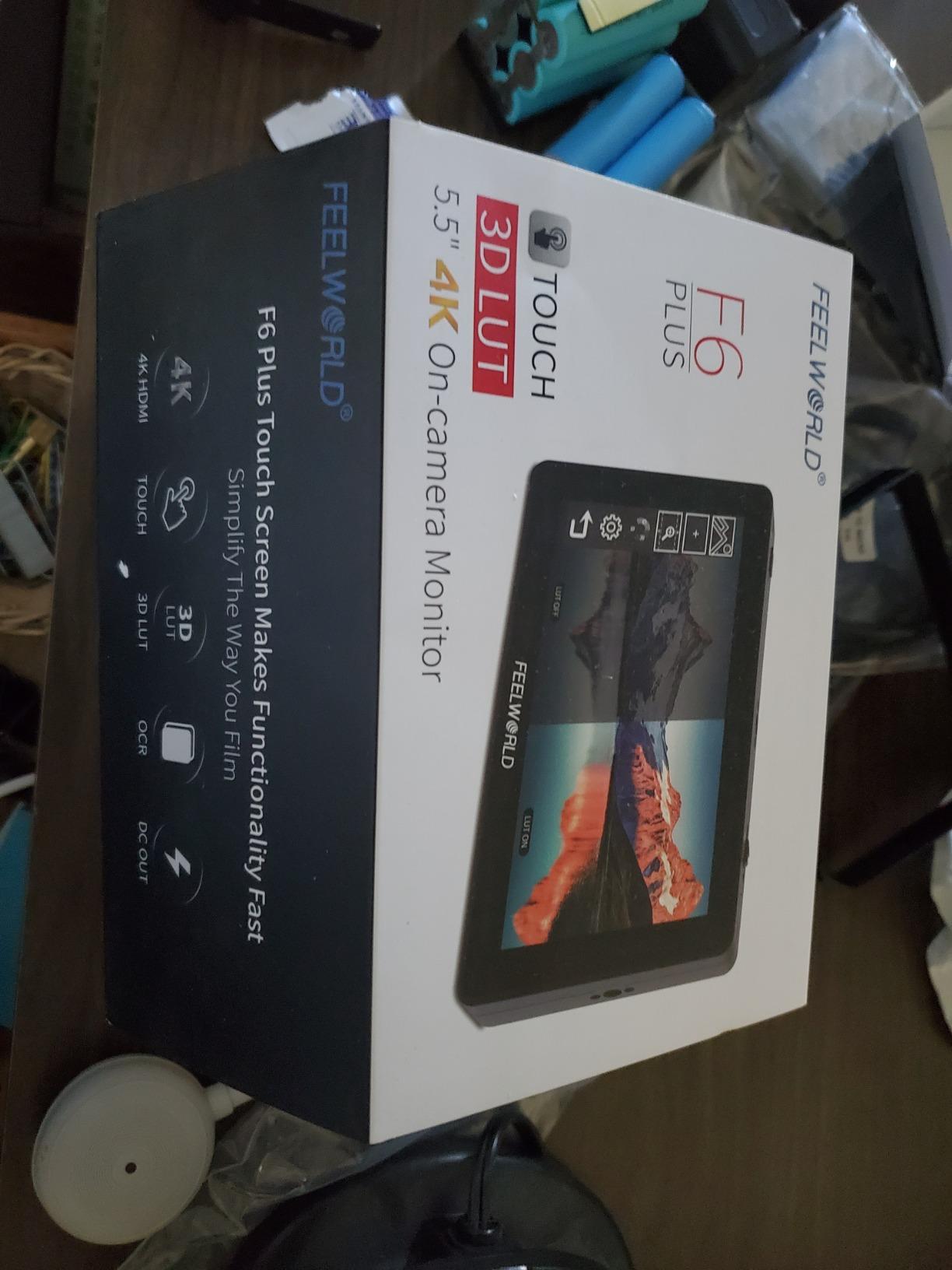 FEELWORLD F6 Plus V2+Battery+Bag 6 Inch DSLR Camera Field Monitor, Touchscreen 4K HDMI in Out 1920x1080 IPS, Support 3D LUT Waveform Help Creators Outdoor Accurate Focus and Expose customer photo 1