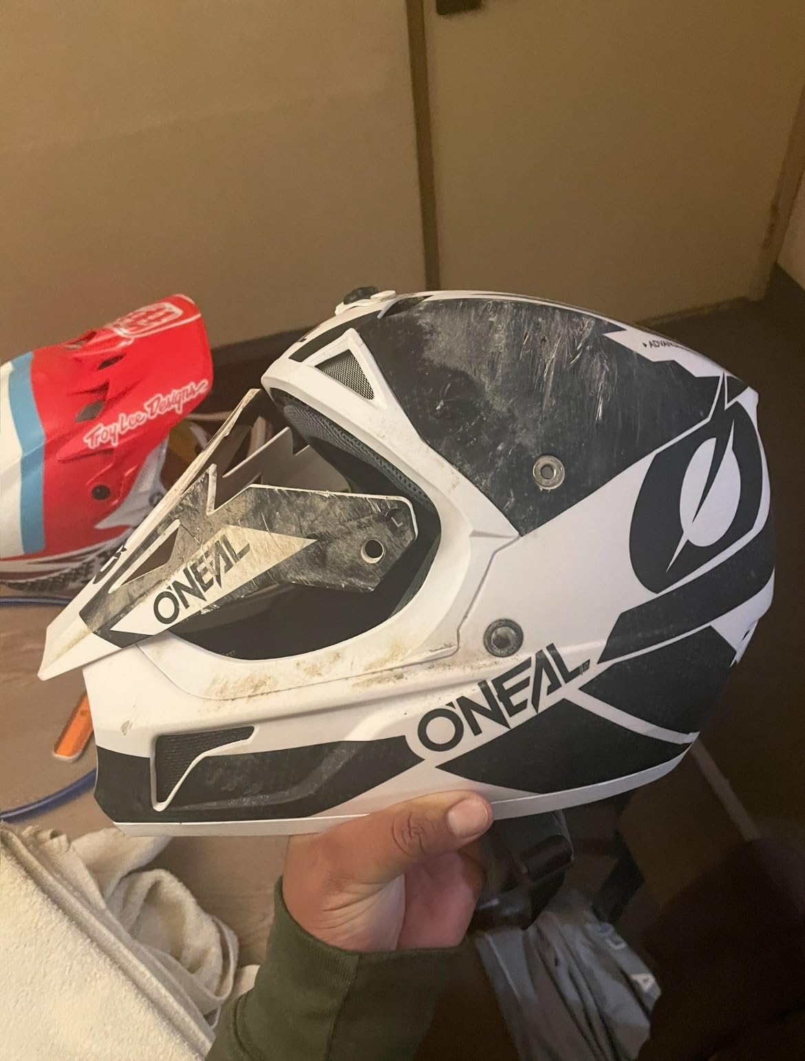 O'Neal Sonus Deft Mountain Bike Helmet Olive/Orange, Large customer photo 2