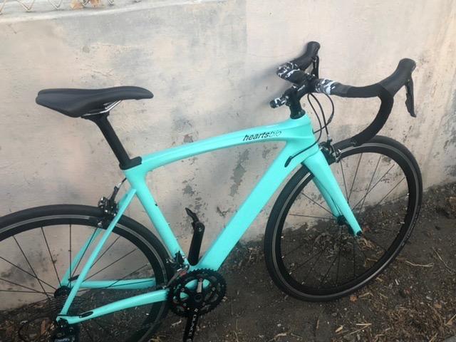 Carbon Road Bike Model H 18.7 lb – Custom Bike Club Logo Carbon Fiber Frame Road Bike with Shimano Tiagra 20 speeds customer photo 2