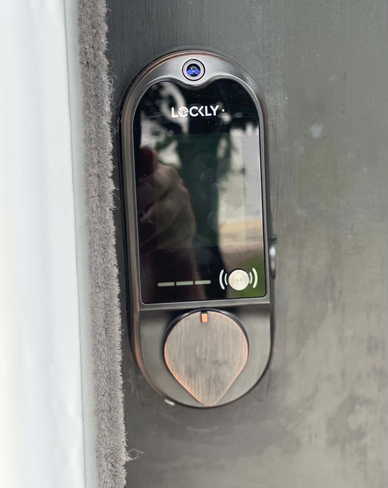 Lockly Vision Video Smart Lock with Video Camera/2-Way Audio Doorbell | Wi-Fi Deadbolt for Front Door, PIN Genie Keypad, Fingerprint, Motion Sensor, App Remote Control, No Monthly Fee, Auto Lock customer photo 1