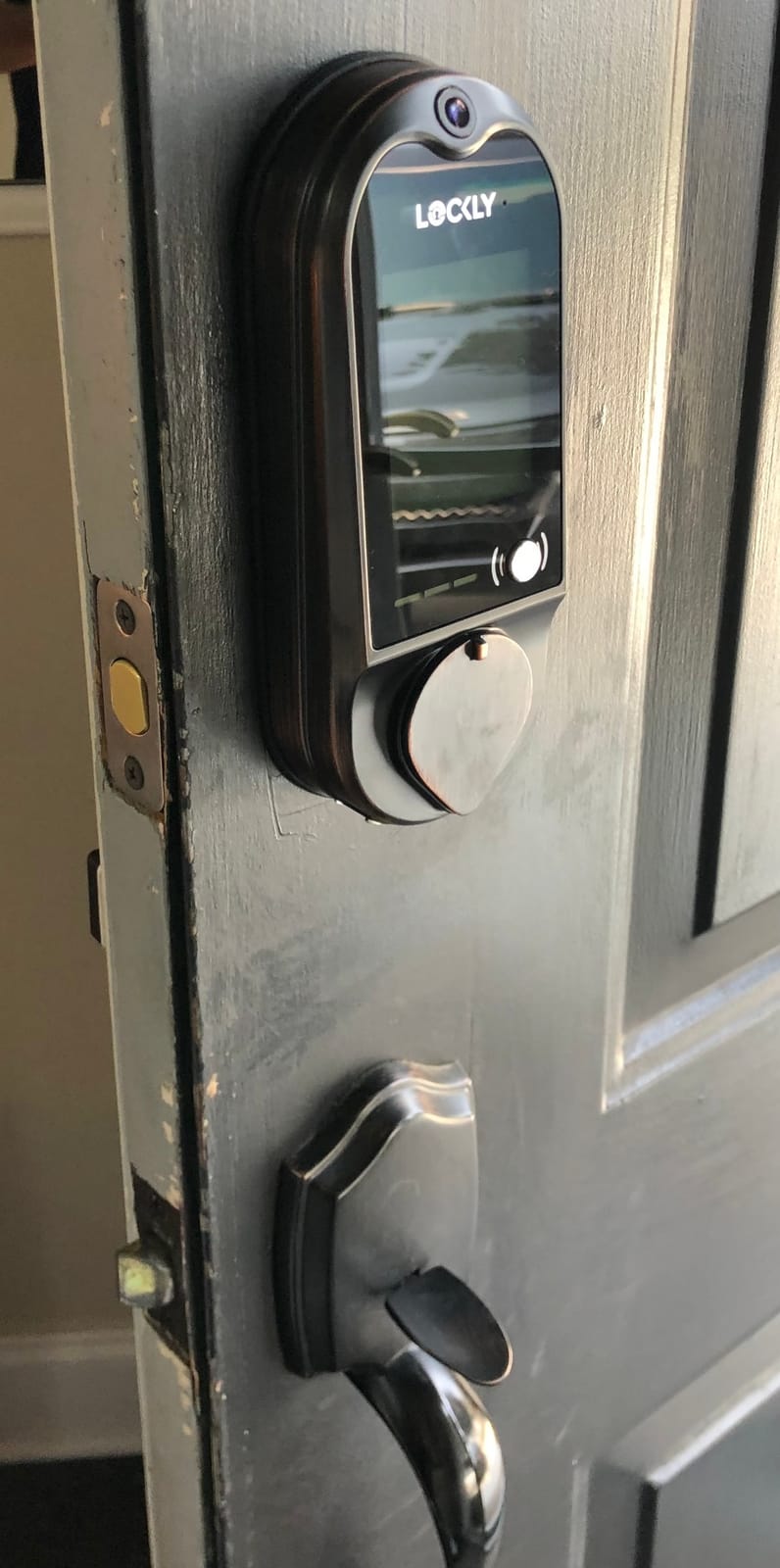 Lockly Vision Video Smart Lock with Video Camera/2-Way Audio Doorbell | Wi-Fi Deadbolt for Front Door, PIN Genie Keypad, Fingerprint, Motion Sensor, App Remote Control, No Monthly Fee, Auto Lock customer photo 2