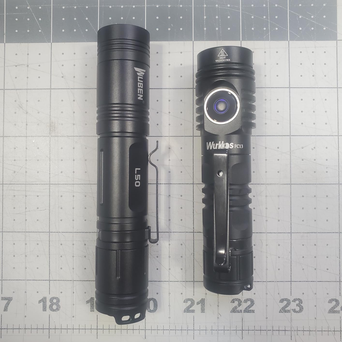 WUBEN L50 Rechargeable Tactical Flashlight, 1200 High Lumens Super Bright Handheld Flashlighs, IP68 with 5 Mode Pocket Light, LED Tail Switch Flash Light for Emergencie Camping Home Inspection Repair customer photo 1