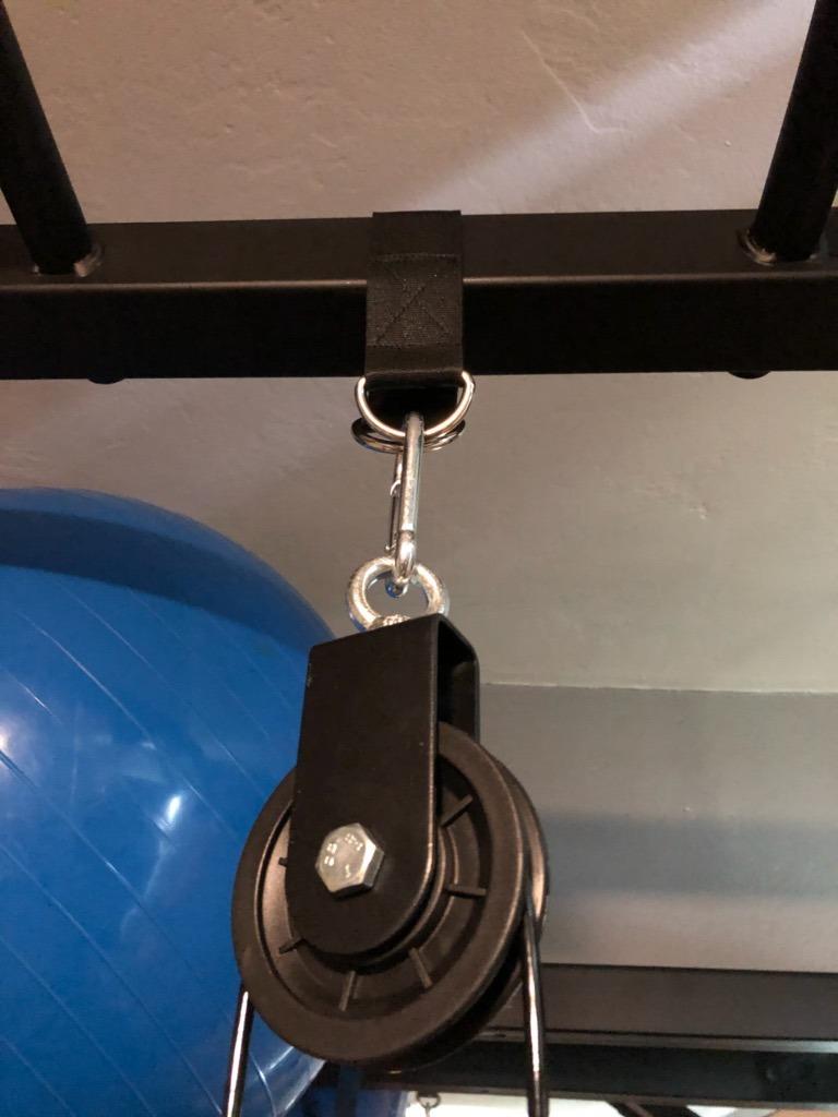 LFJ LAT Pull Down and Lift Weight Pulley System Cable Machine Pulley Attachment for Triceps Pull Down, Biceps Curl, Back, Forearm, Shoulder Home Gym Equipment customer photo 1