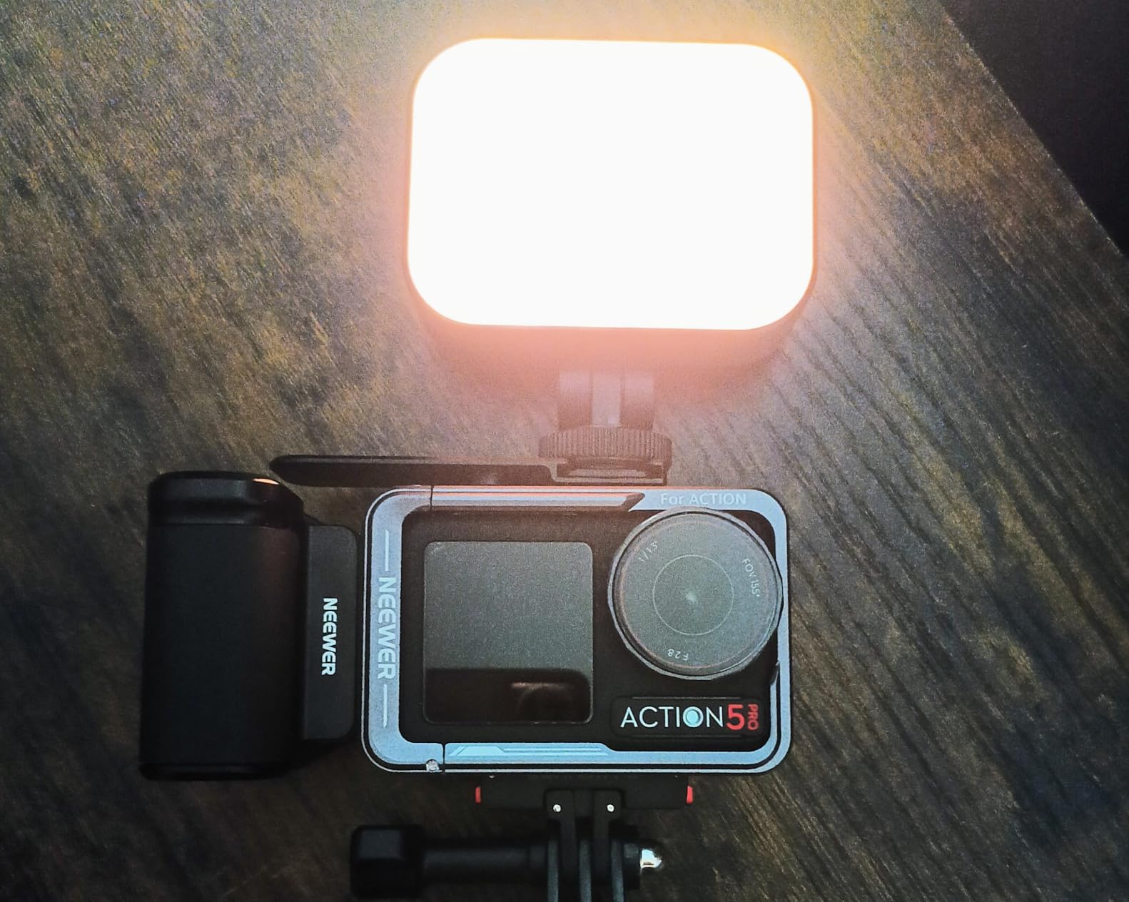 VIJIM VL100C Bi-Color LED Video Light on Camera Adjustable Angle Dimmable customer photo 1