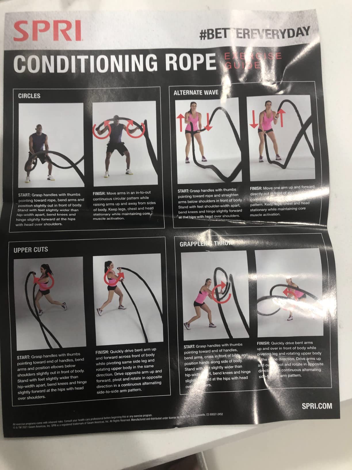 SPRI Battle Rope, Weighted Exercise Rope, Strength customer photo 1