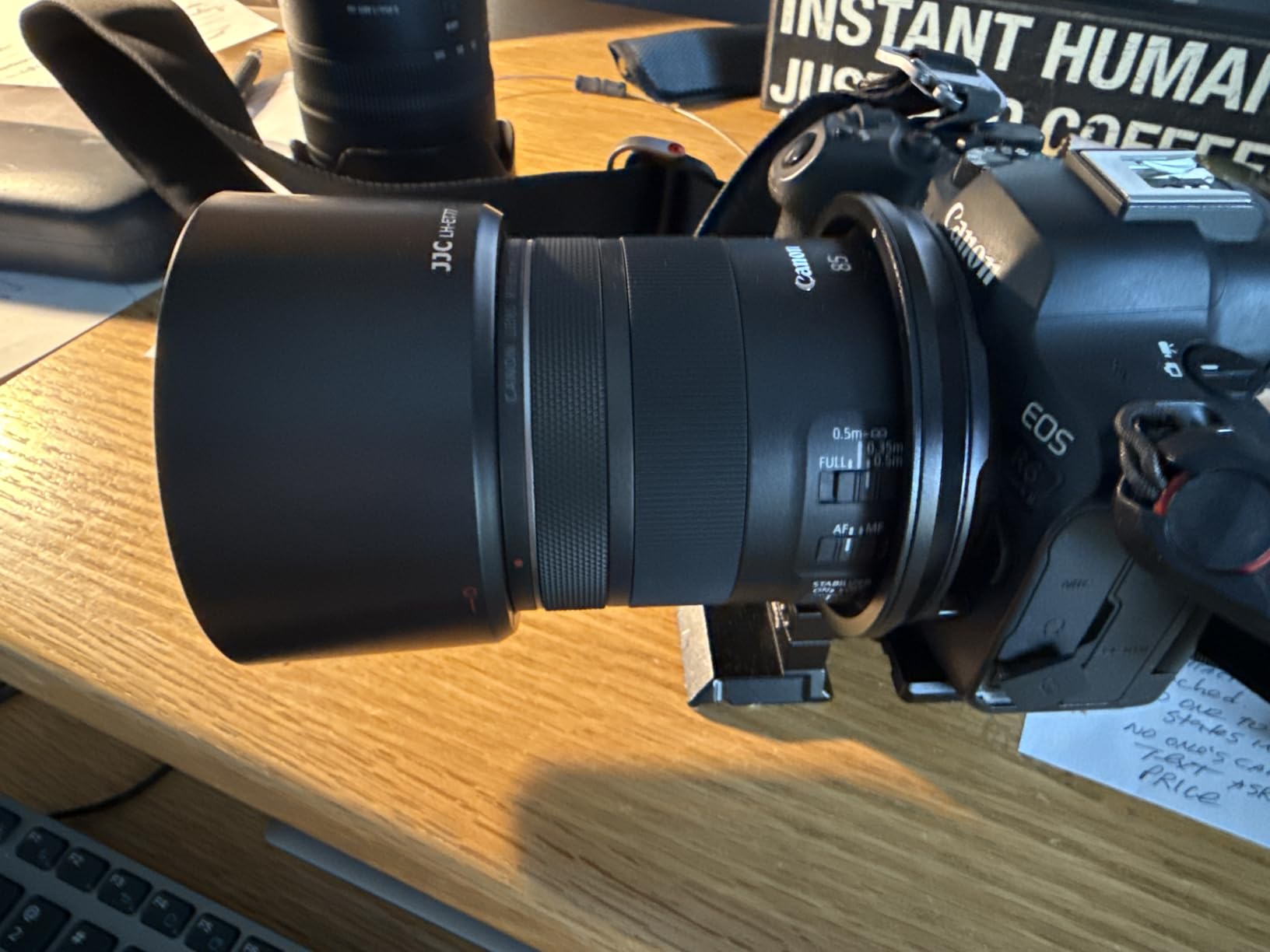 Lens Hood for Canon RF 85mm F2 Macro is STM Lens on EOS R6 R6 Mark II R5 RP R Camera, RF 85mm Lens Hood Reversible Lens Hood Replace Canon ET-77 Hood, Compatible with 67mm Filters and 67mm Lens Cap customer photo 2