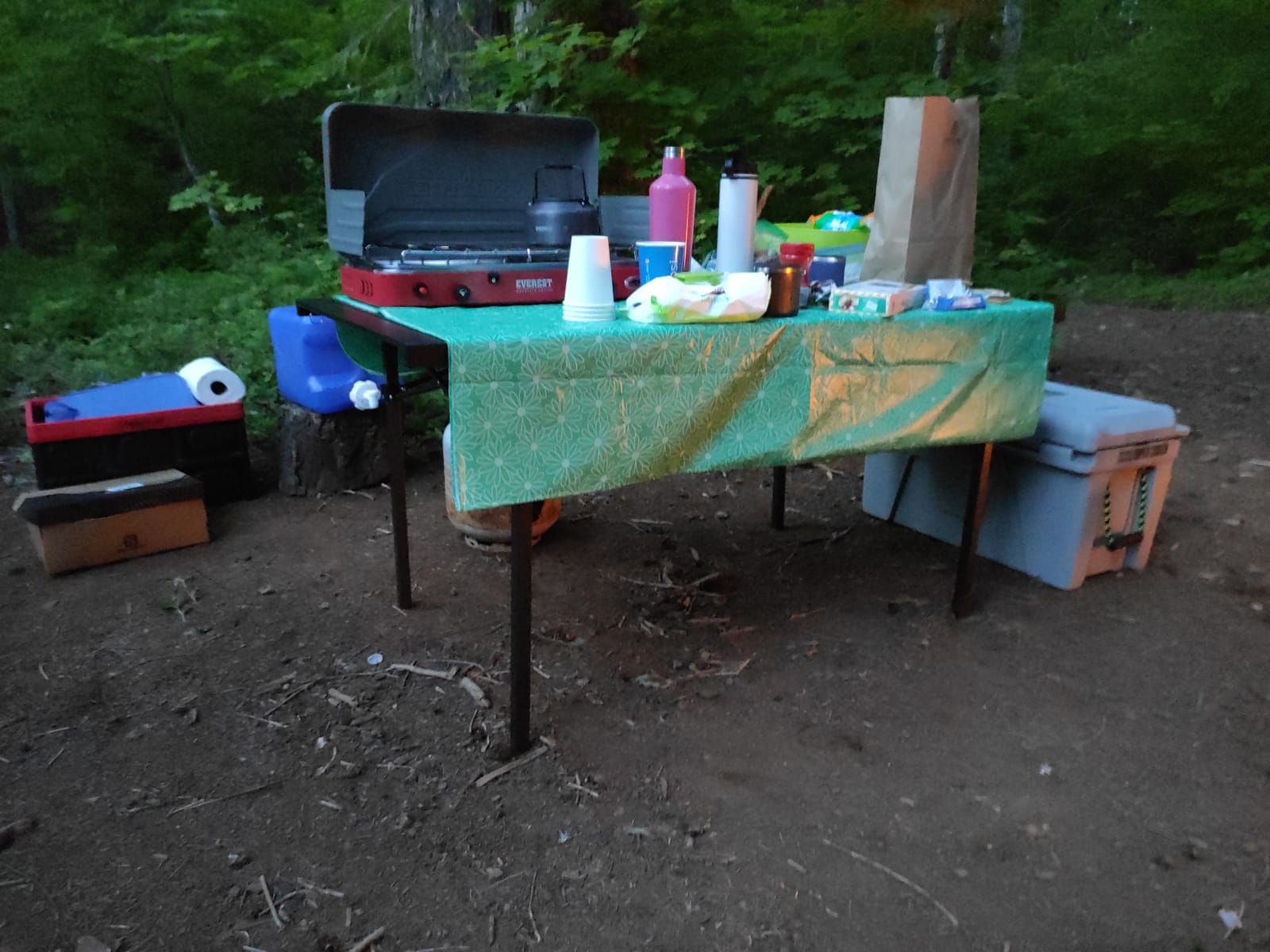 MOUNTAIN SUMMIT GEAR Heavy-Duty Roll-Top Table for Camping - Portable Aluminum-Top Folding Table with Steel Frame by Caddis Sports, Inc. (Extra Large) customer photo 1