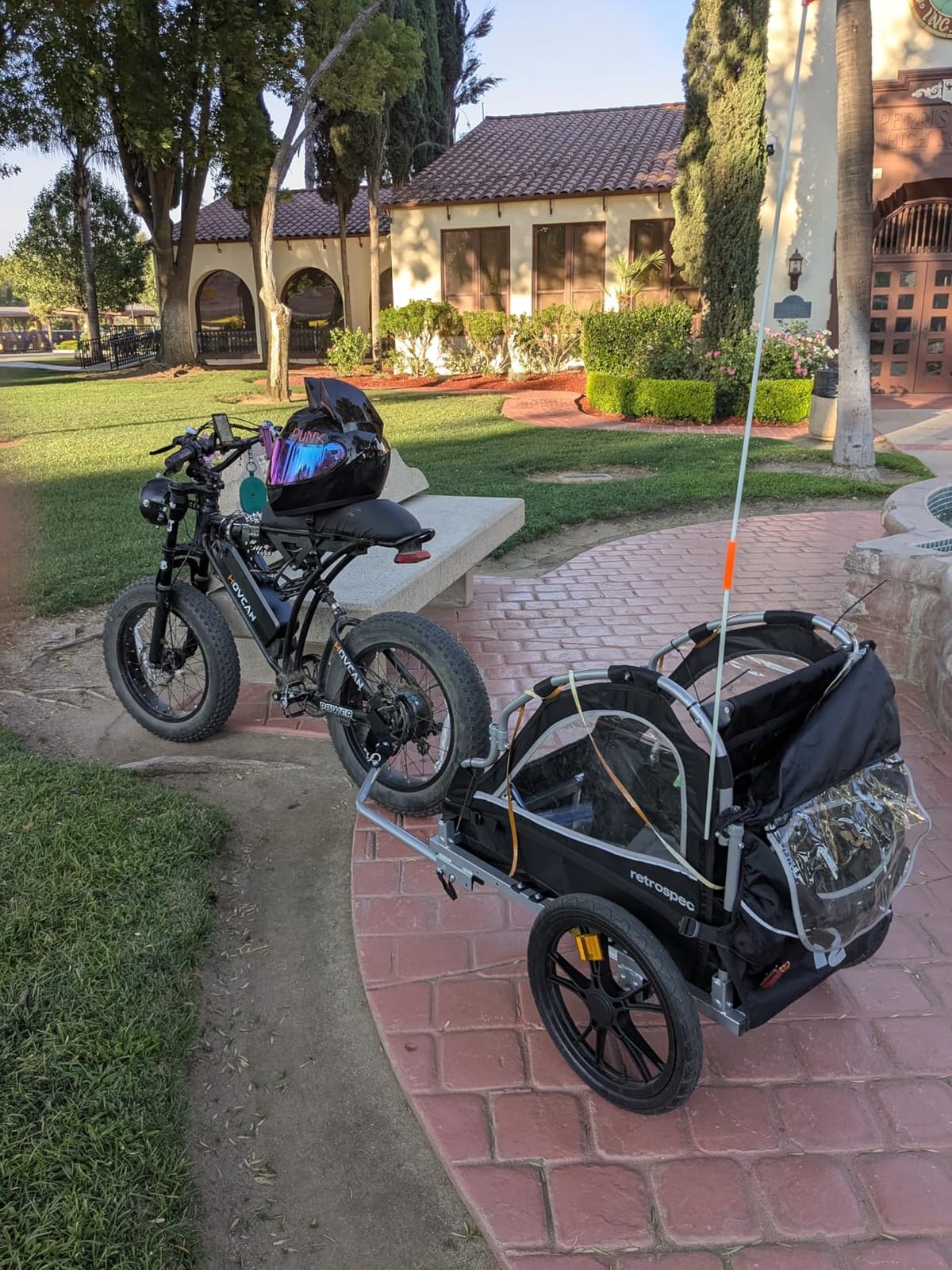Retrospec Rover Kids Bicycle Trailer Single and Double Passenger Children’s Foldable customer photo 2