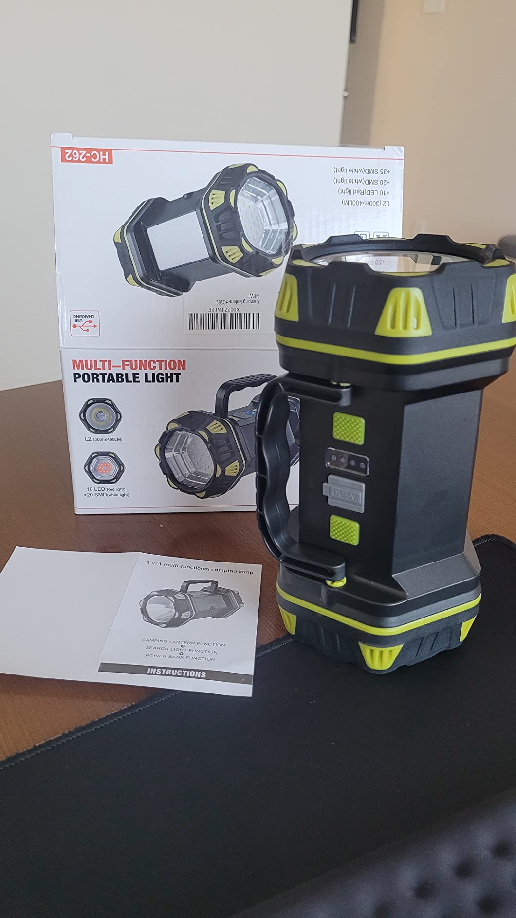 Alpswolf Emergency Spotlight Flashlight & Rechargeable Camping Lantern customer photo 2