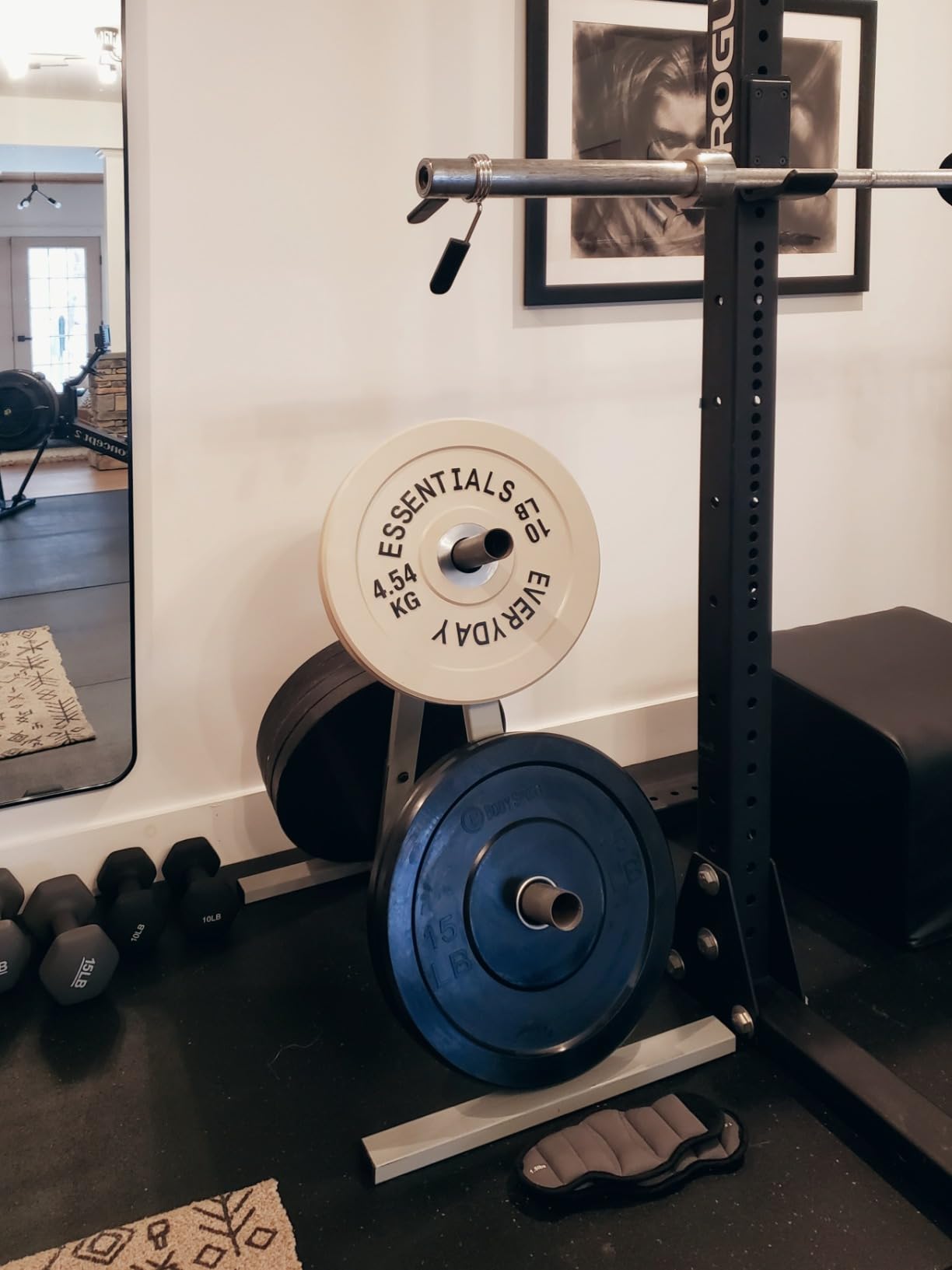 BalanceFrom Color Coded Olympic Bumper Plate Weight Plate with Steel Hub customer photo 1