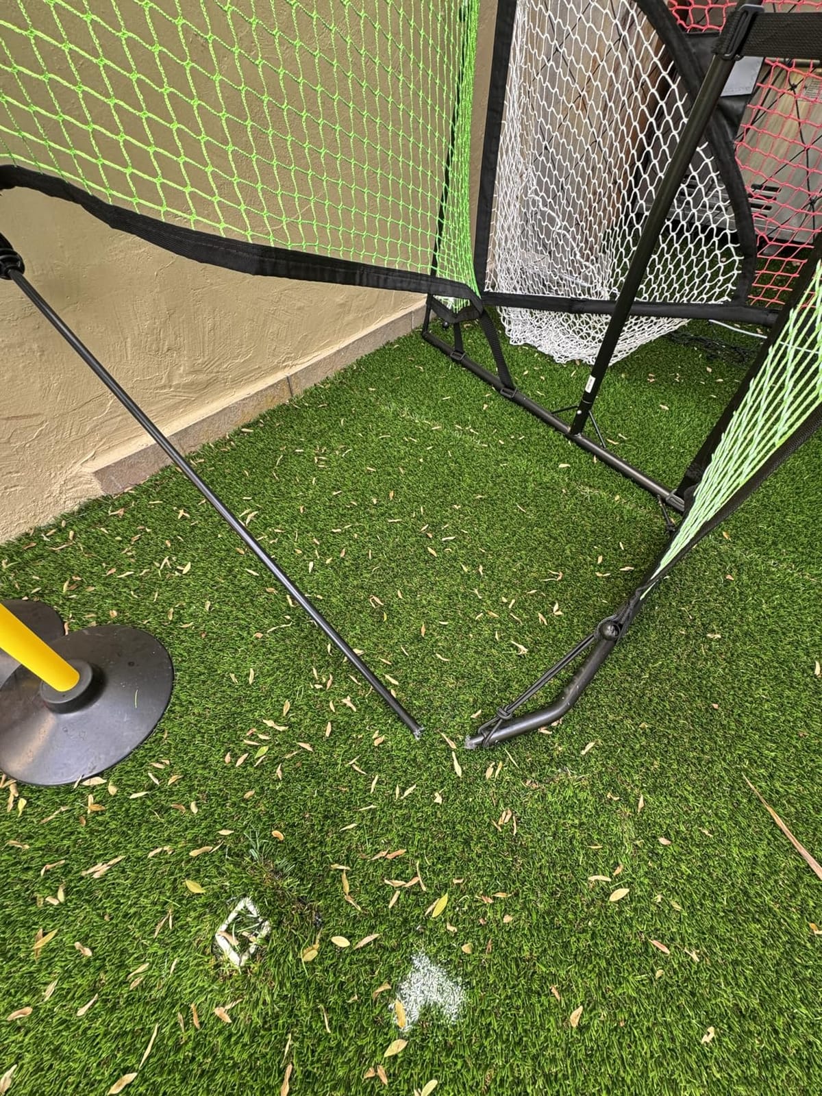 QUICKPLAY TEKKERS TRAINER Soccer Rebounder, 6.5x4' Spot & 6.5x1.5ft Ground Pass Nets, Alloy Steel, Fiberglass, Black, Green, Portable customer photo 1