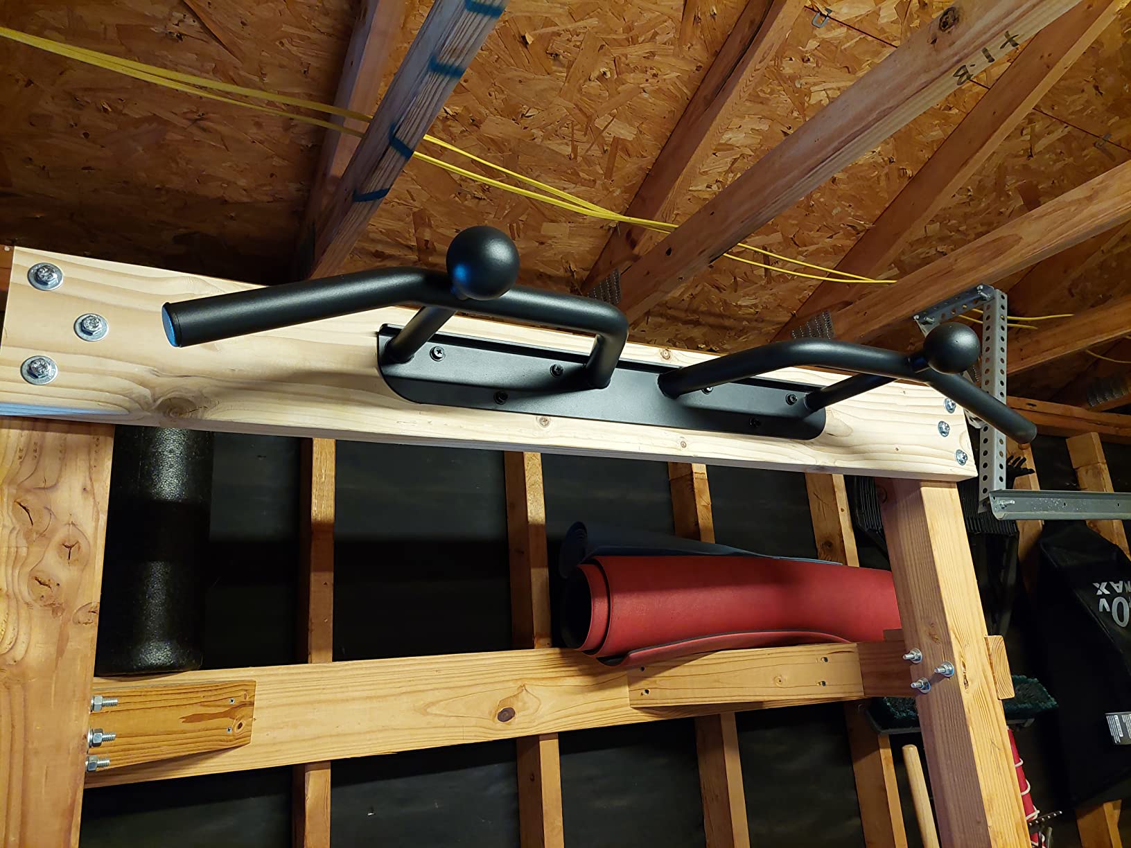 Kipika Heavy Duty Wall Mounted Doorway Pull Up Bar, Multifunctional Chin Up Bar, Portable Fitness Door Bar, Body Workout Home Gym System customer photo 1