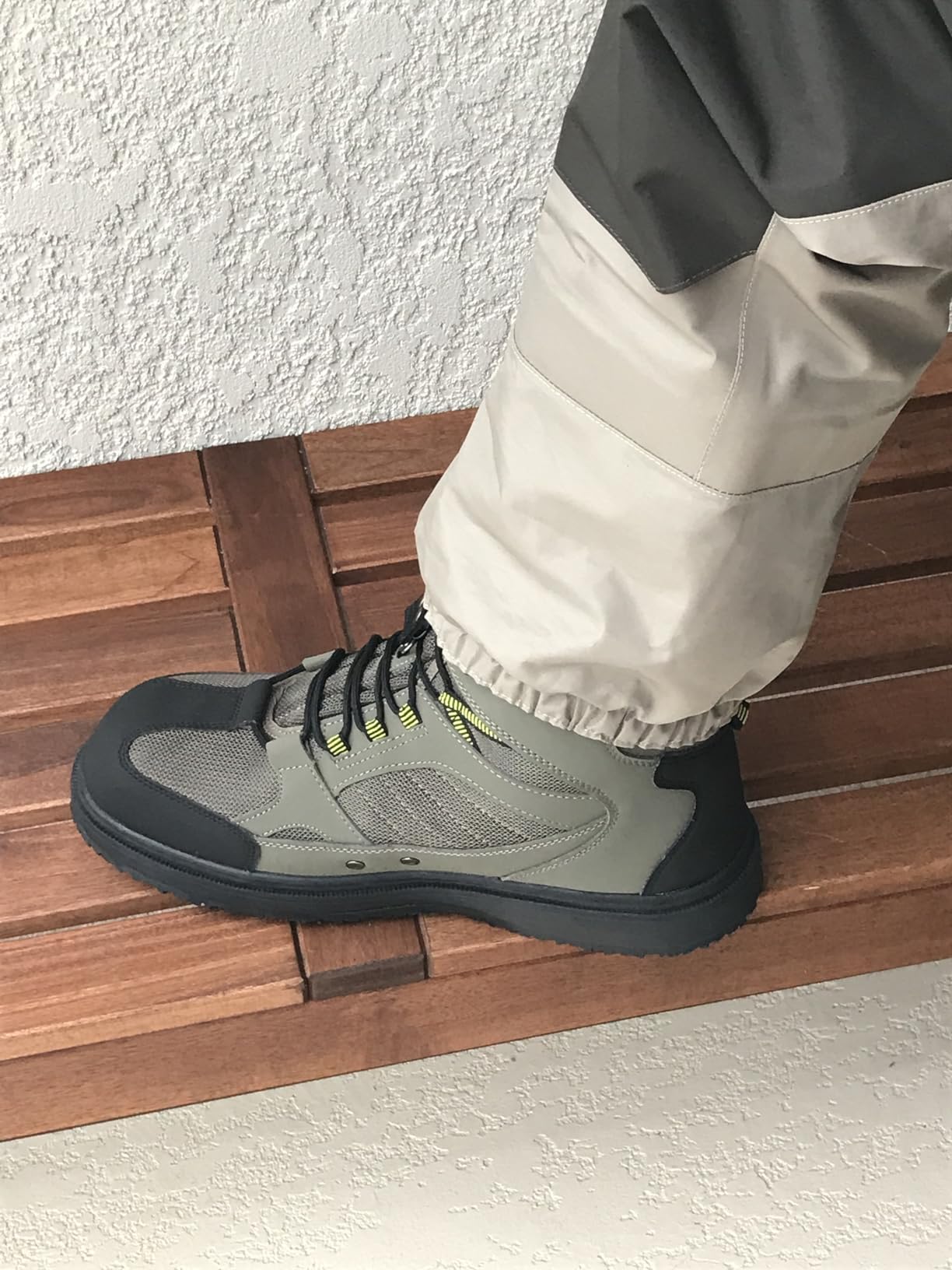Kylebooker Men's Fishing Wading Boots Lightweight Anti-Slip Waders Shoes for Fly Fishing customer photo 2