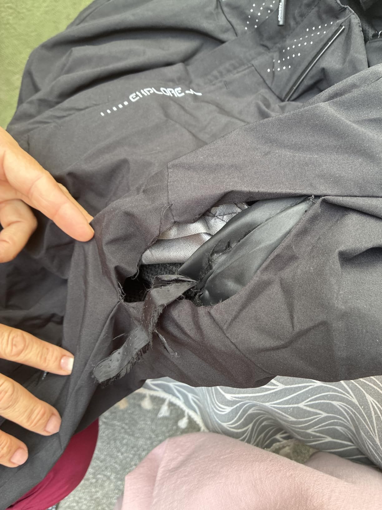Men's Lightweight Waterproof Rain Jacket,Shell Hooded Outdoor Raincoat Hiking Windbreake jacket customer photo 2