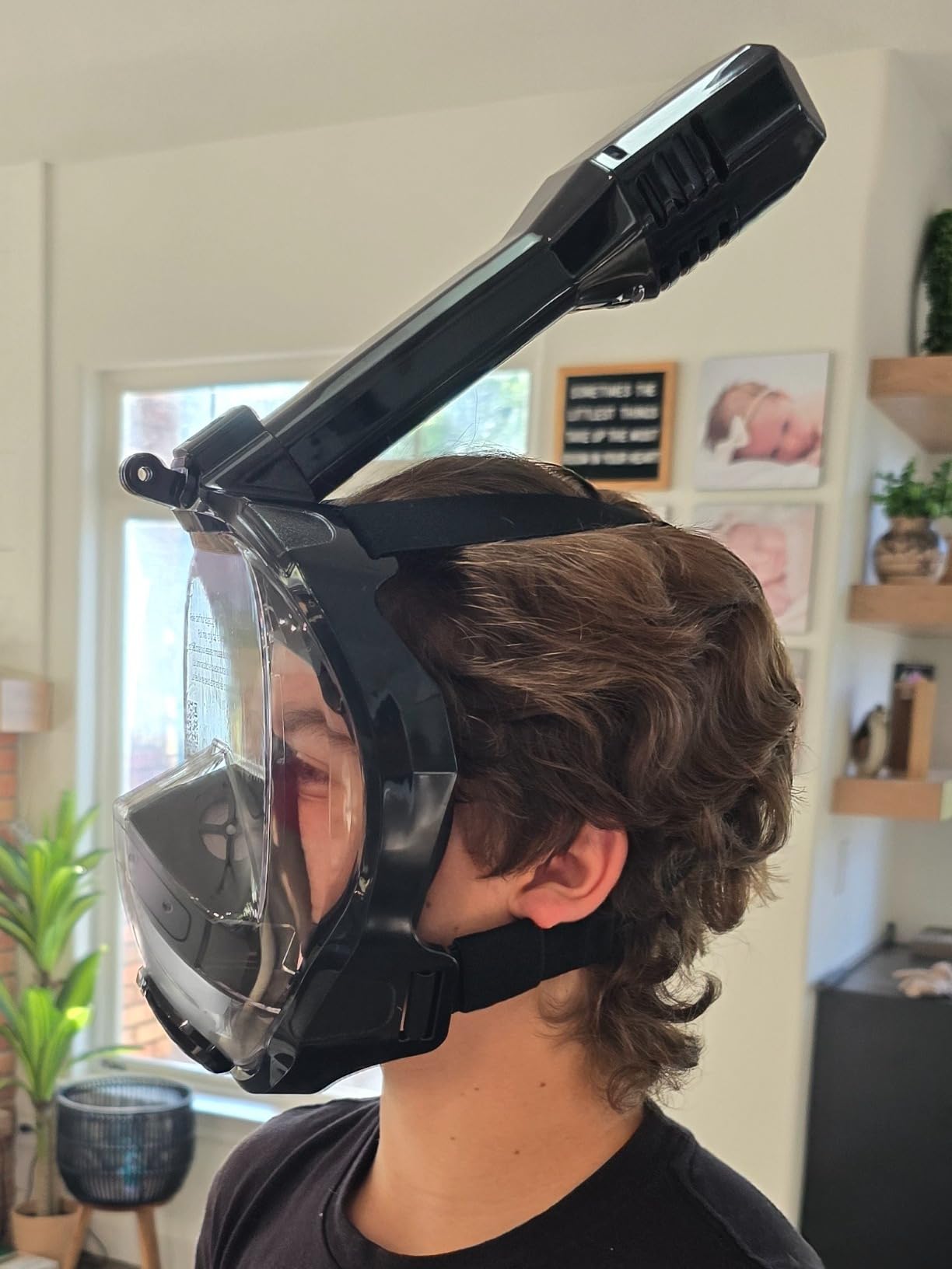 Khroom Full Face Snorkel Mask for Adults, CO2 Safe, Anti-Fog, 180° View customer photo 2