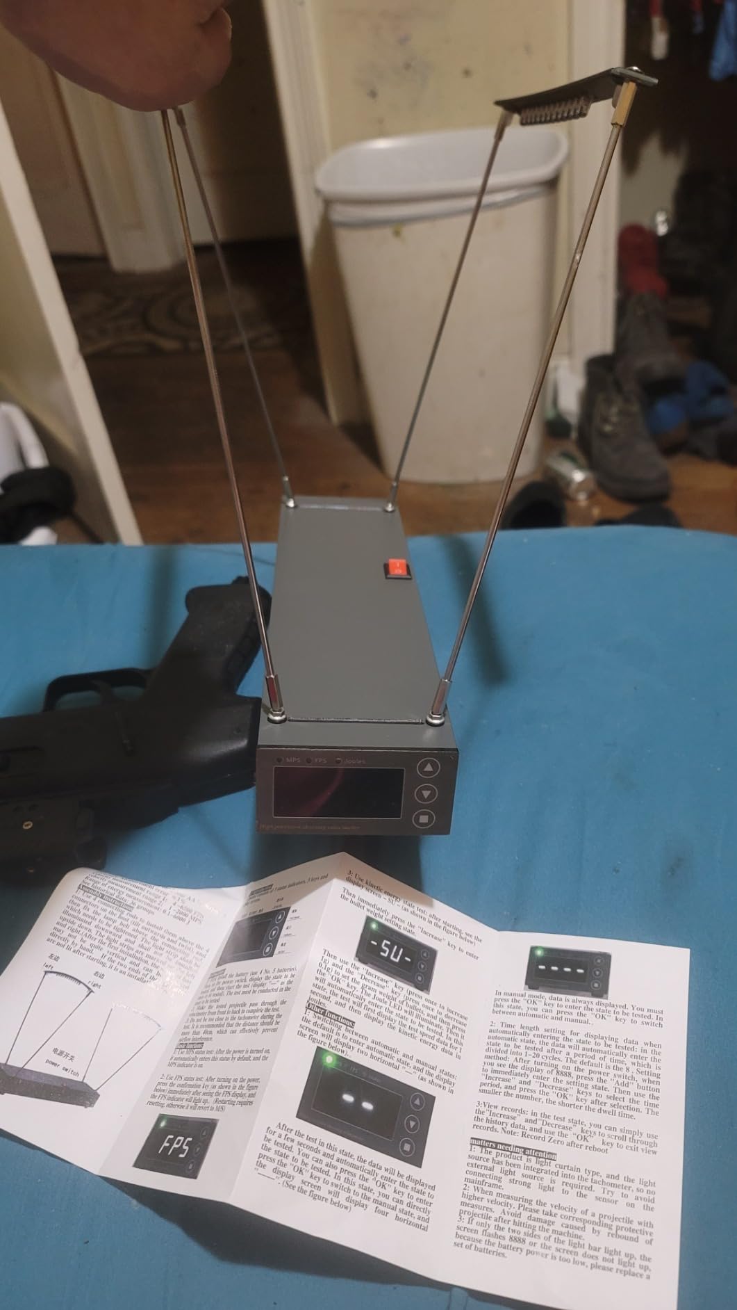 High-Precision Shooting Speed Meter, Ballistic Slingshot Chronograph Bullet Bow Arrow Velocity Meter Measurement Tool with Tripod. customer photo 2