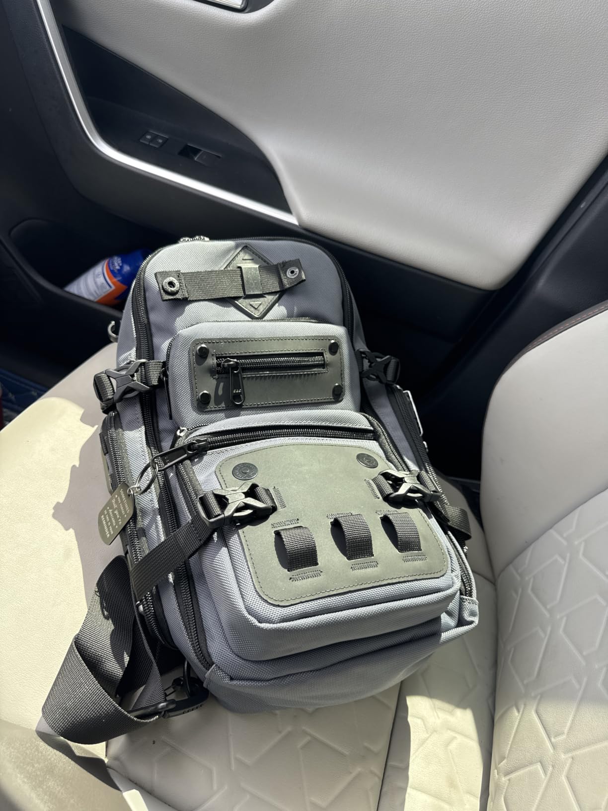 OZUKO Sling Bag for Men, Waterproof Crossbody Backpack, EDC Chest Pack | Tripod Holder for Travel, Hiking, Photography, Commuting customer photo 1