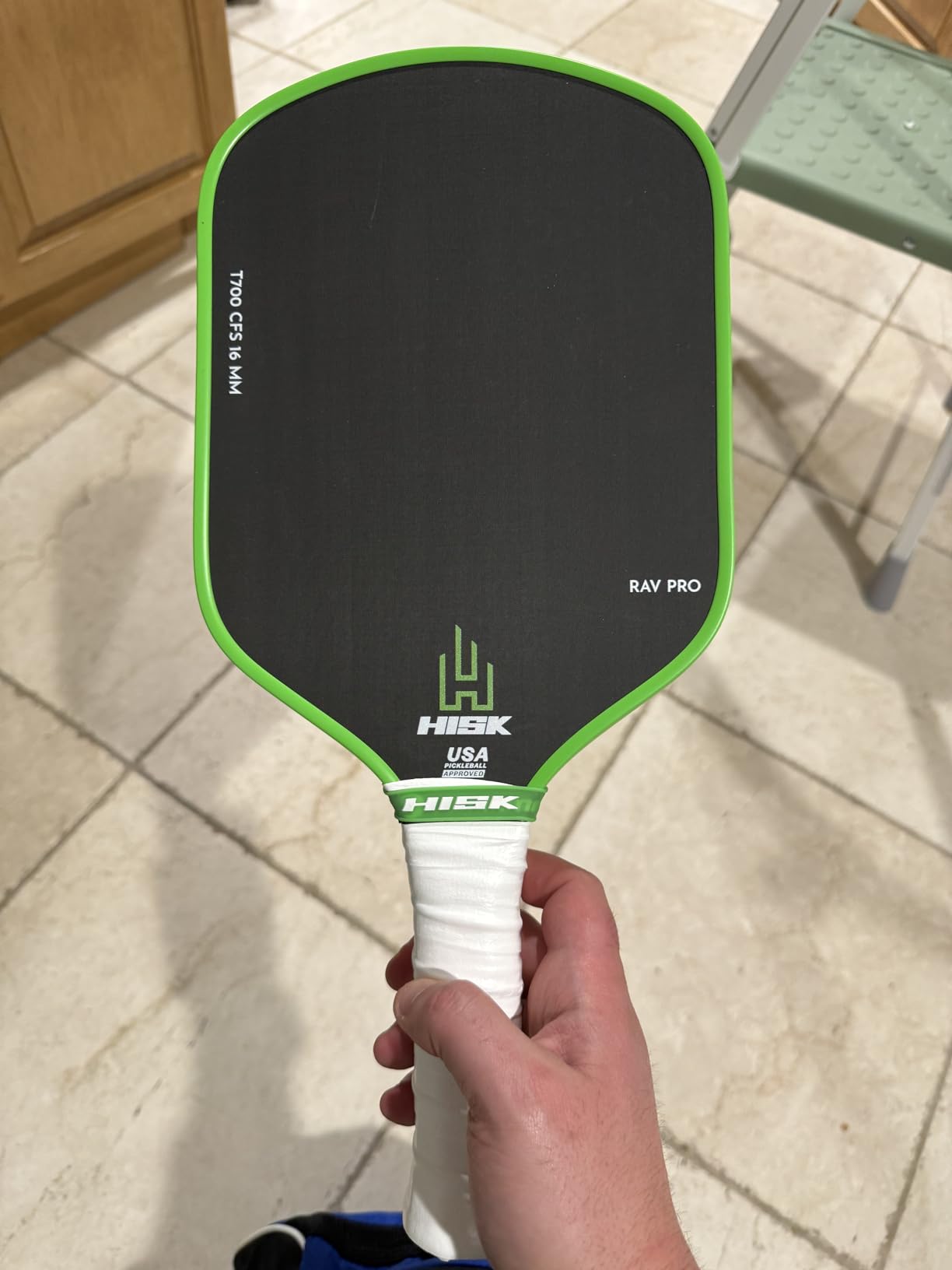 RAV PRO Pickleball Paddle - Ultimate HIGH END 16mm Japanese Toray T700 Raw Carbon Fiber CFS w/Excellent GRIT Roughness Texture, Aero Dynamic Curve, USAPA Approved, Non Slip Grip customer photo 1