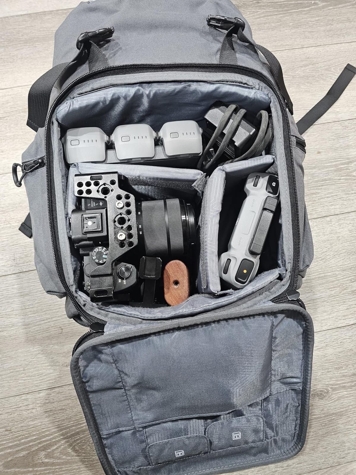 K&F CONCEPT Camera Backpack, Hard Shell Photography Backpack | Fits 1 Camera and 3 Lenses. 16 Inch Laptop Compartment. 180 Degree Front Opening. Rain Cover Included. Water Resistant. customer photo 1