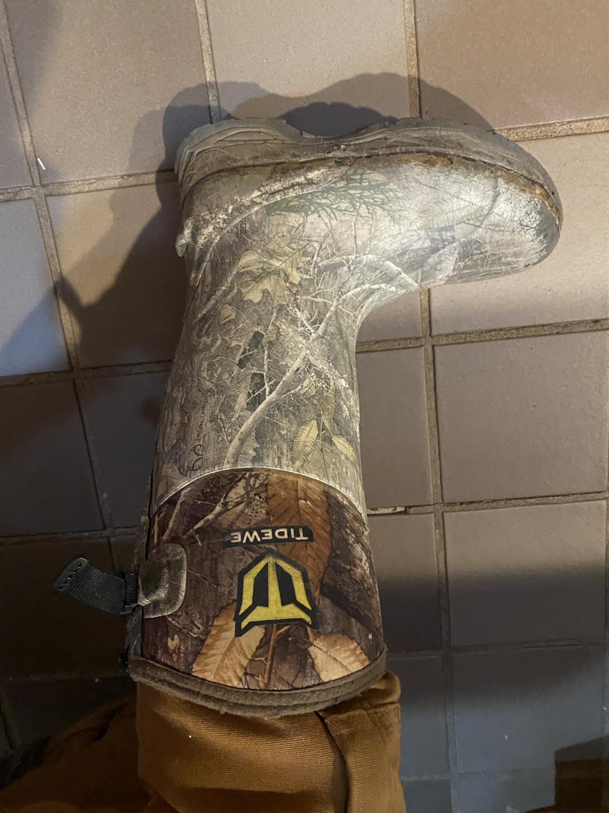 TIDEWE Rubber Hunting Boots, Waterproof Insulated Sturdy Outdoor customer photo 1