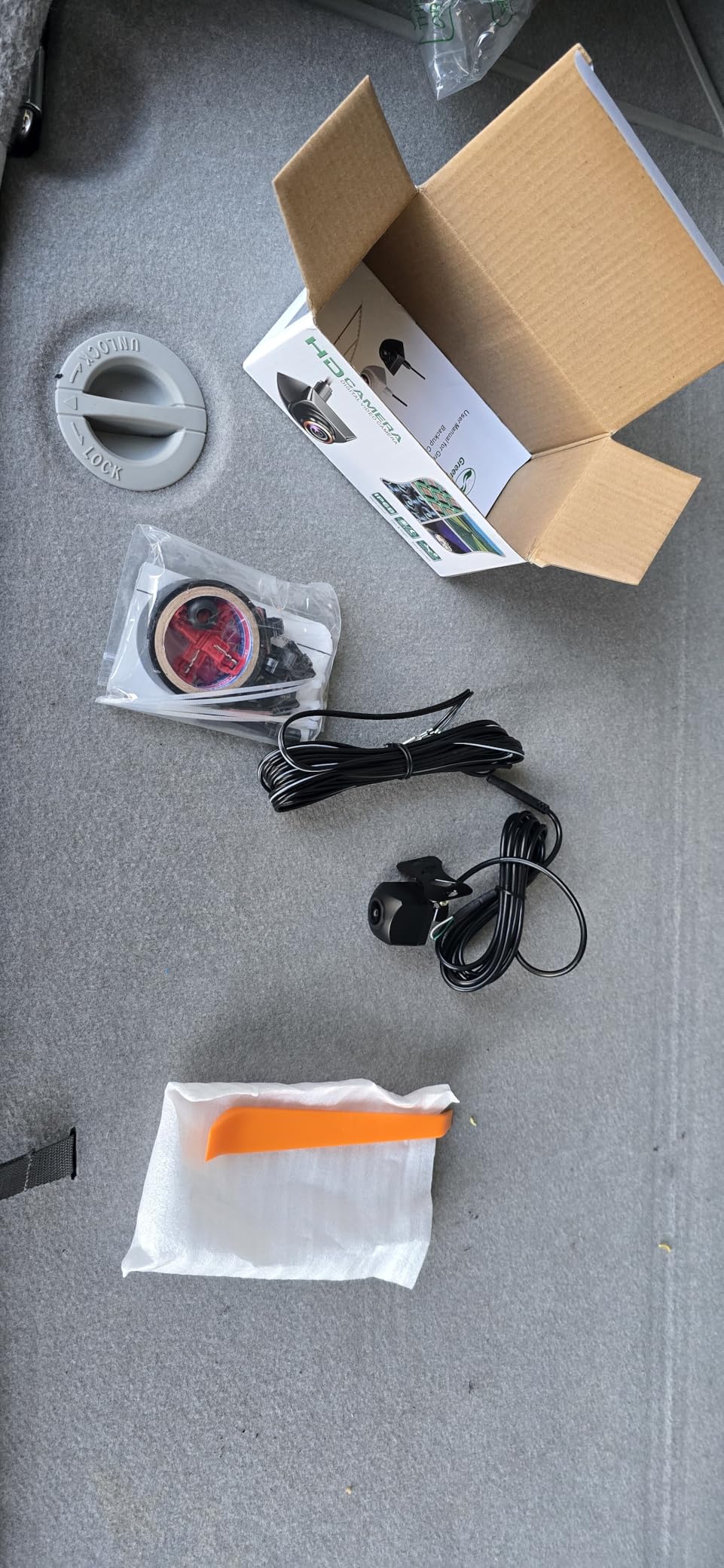 Car Backup Camera with Dynamic Trajectory Guide Line, GreenYi HD 960x720 Reverse Rear/Front/Side View Cam, Adjustable Fisheye Lens, Waterproof Night Vision 170 Degree Wide View customer photo 1