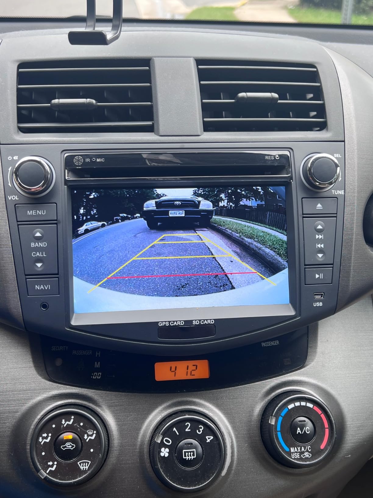 Car Backup Camera with Dynamic Trajectory Guide Line, GreenYi HD 960x720 Reverse Rear/Front/Side View Cam, Adjustable Fisheye Lens, Waterproof Night Vision 170 Degree Wide View customer photo 2