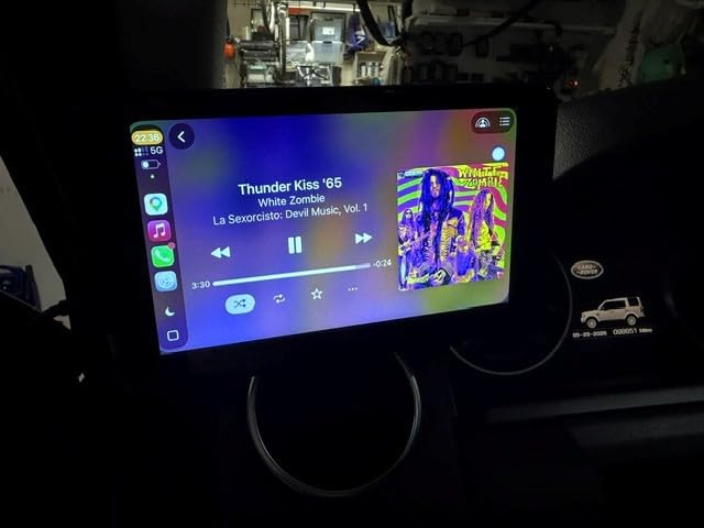 Portable Wireless with Apple CarPlay and Android Auto Screen for Car, 7