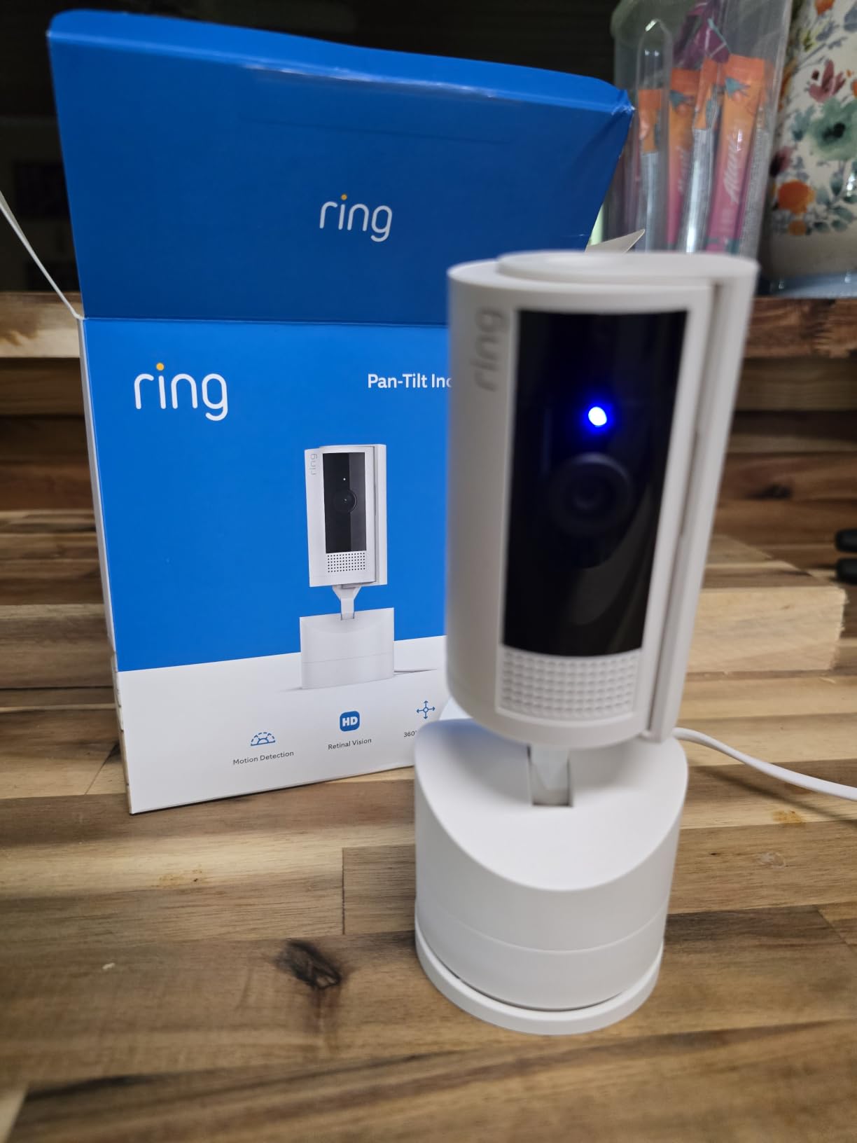 Ring Pan-Tilt Indoor Cam (newest model) — See all around your home or business with 360° pan coverage, HD video, plus Two-Way Talk (2024 release), Black customer photo 1