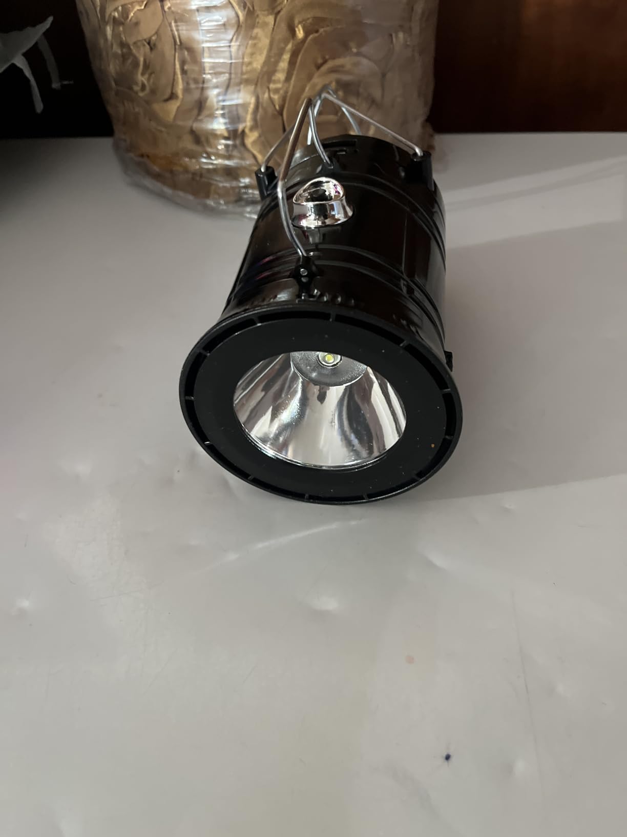 DIBMS 4-Pack Solar Camping Lantern, Collapsible Flashlight Emergency Lights customer photo 1