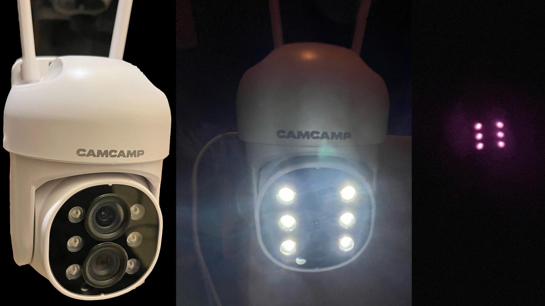 Camcamp Wireless Security Camera System with Monitor, PTZ Plug-in Outdoor customer photo 2