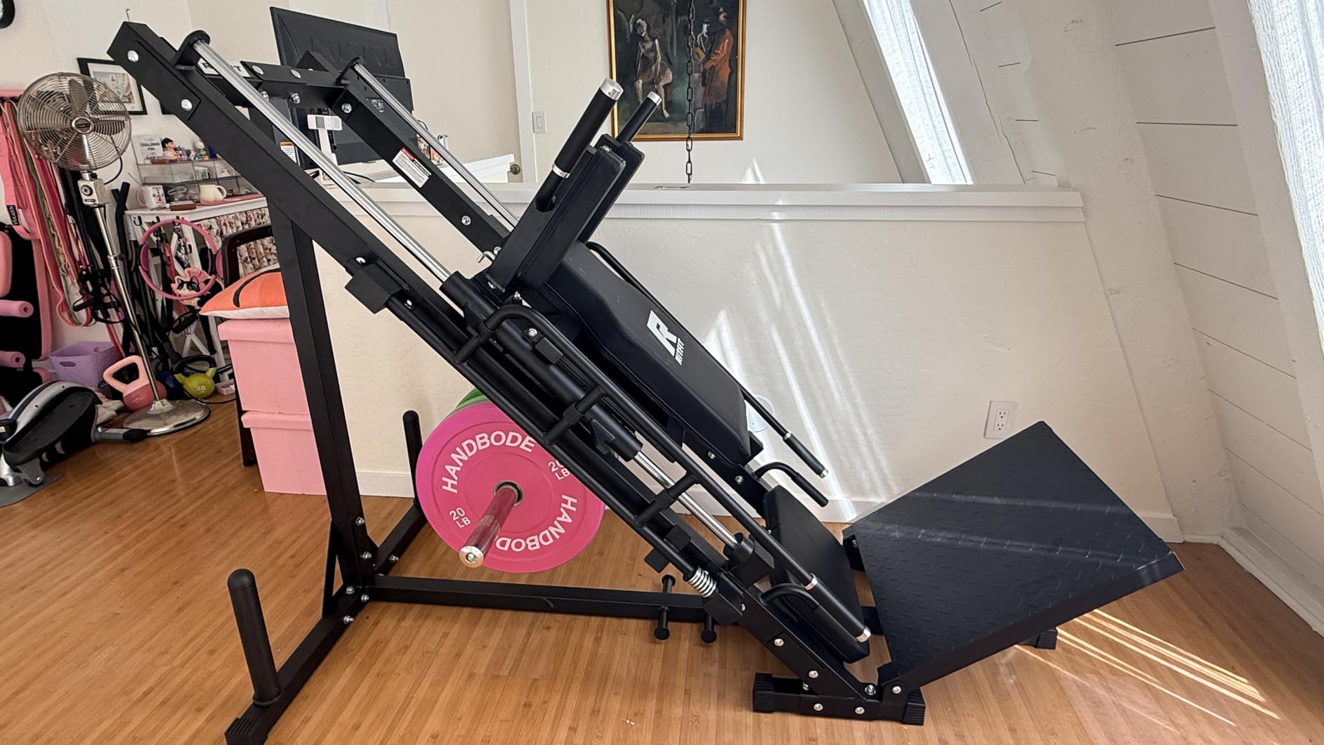 RitFit Leg Press Hack Squat Machine with Linear Bearing, 1200LB Capacity customer photo 2