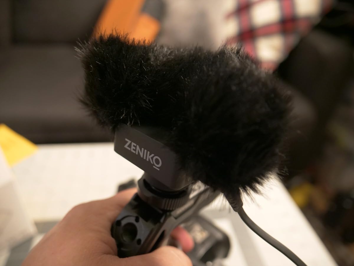 ZENIKO OC-D1 Stereo Dual Shotgun Mic Rotatable Microphone for Camera Phone | 15H Battery, 3-Gain Control, Low-Cut Filter, Shock Mount, Mono/Stereo Switch, Type-C Vlog Interview Microphone customer photo 1