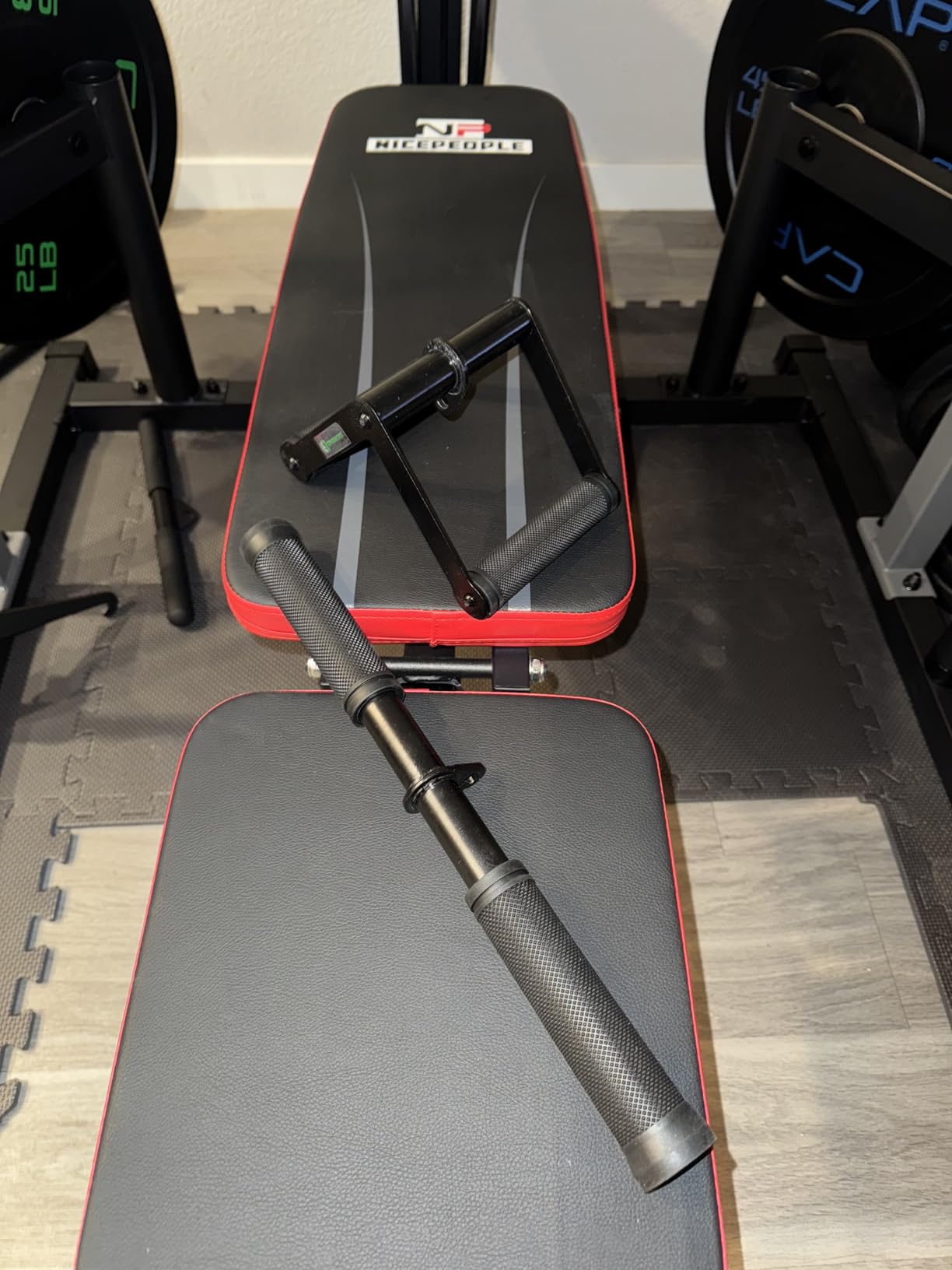 QPARVERS Cable Machine Attachment Set LAT Pulldown Attachments Weight Machine Accessories for Home Gym customer photo 1
