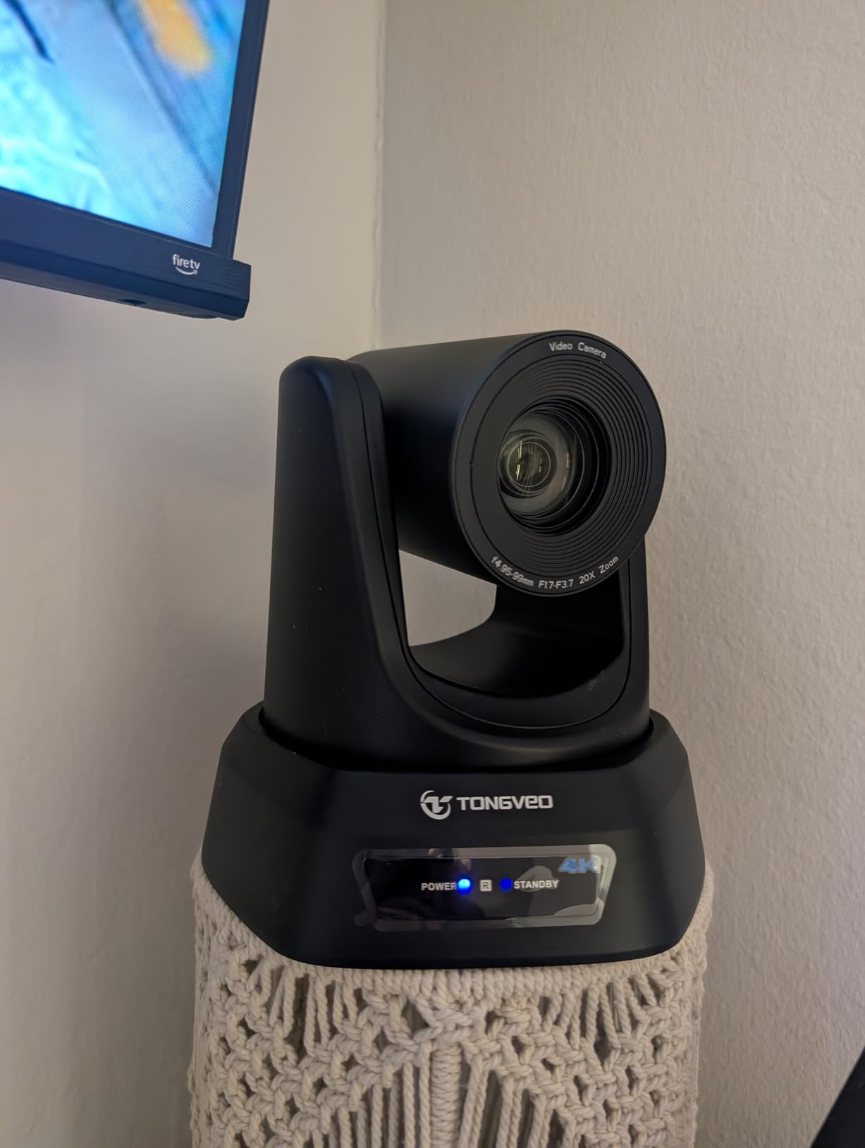 TONGVEO Wireless AI PTZ Camera with Auto-Tracking: Built-in 5.8GHz Receiver for Cable-Free Setup, 1080P 60fps 3X Zoom Conference Camera for Church Services, Online Classes & Hybrid Meetings customer photo 2