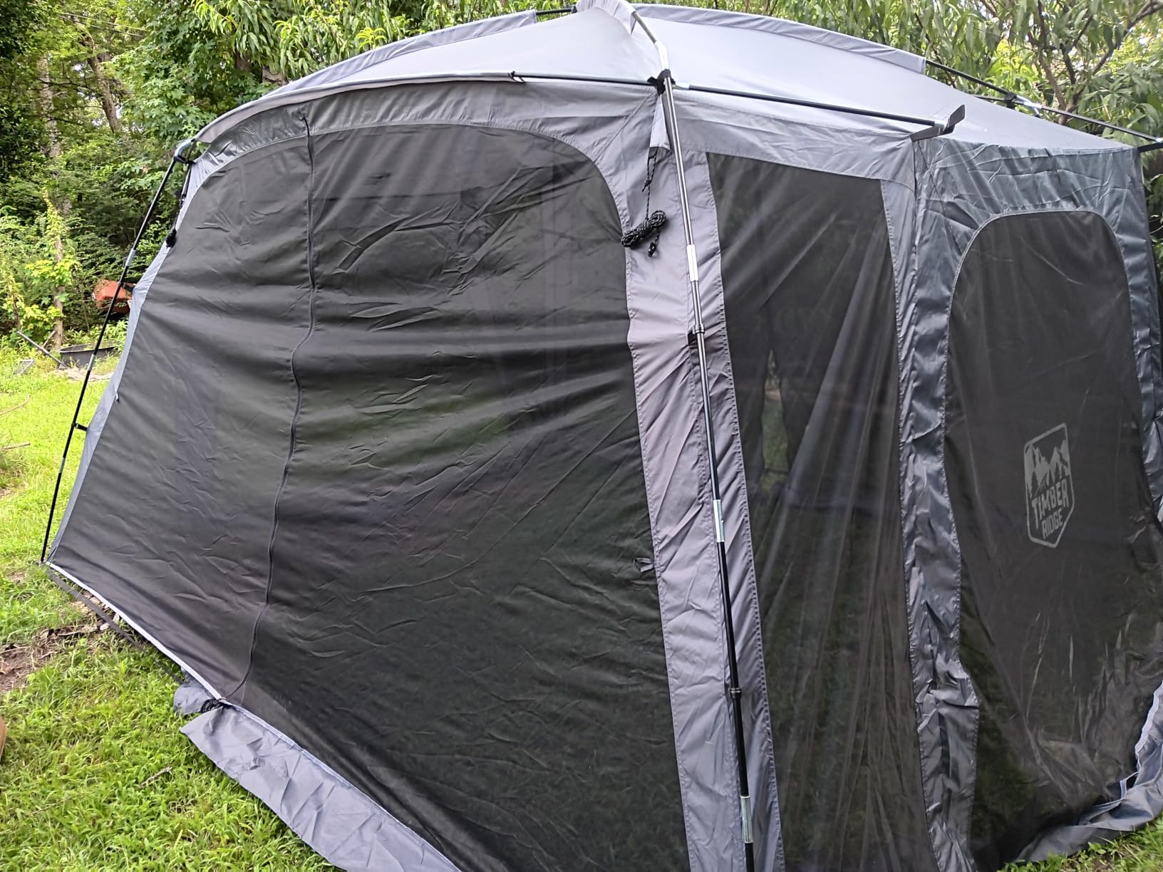 TIMBER RIDGE Easy Pop Up Gazebo Canopy Tent for Camping, 11.5 X 9.8 Ft customer photo 1