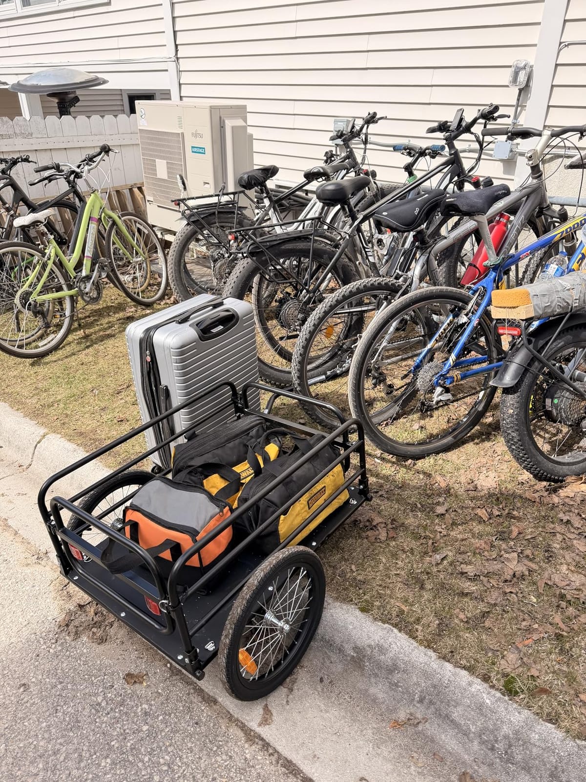 VEVOR Bike Cargo Trailer, 88/100/130/160 lbs Load Capacity, Heavy-Duty Bicycle Wagon Cart, Foldable Compact Storage with Universal Hitch customer photo 2