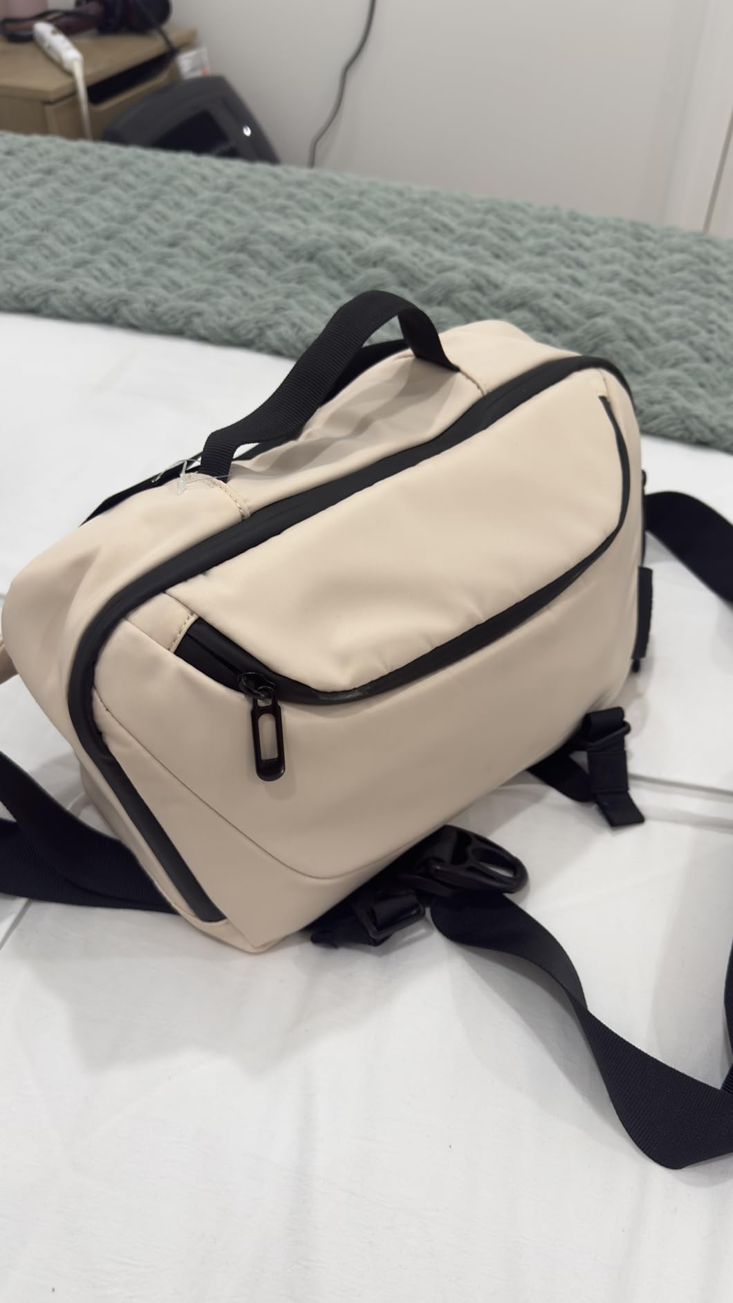 TAAOKA Camera Sling Bag, Travel Waterproof Camera Case with Tripod Holder, Lightweight DSLR/SLR/Mirrorless Small Camera Bags Crossbody for photographers (Dark Green) customer photo 1