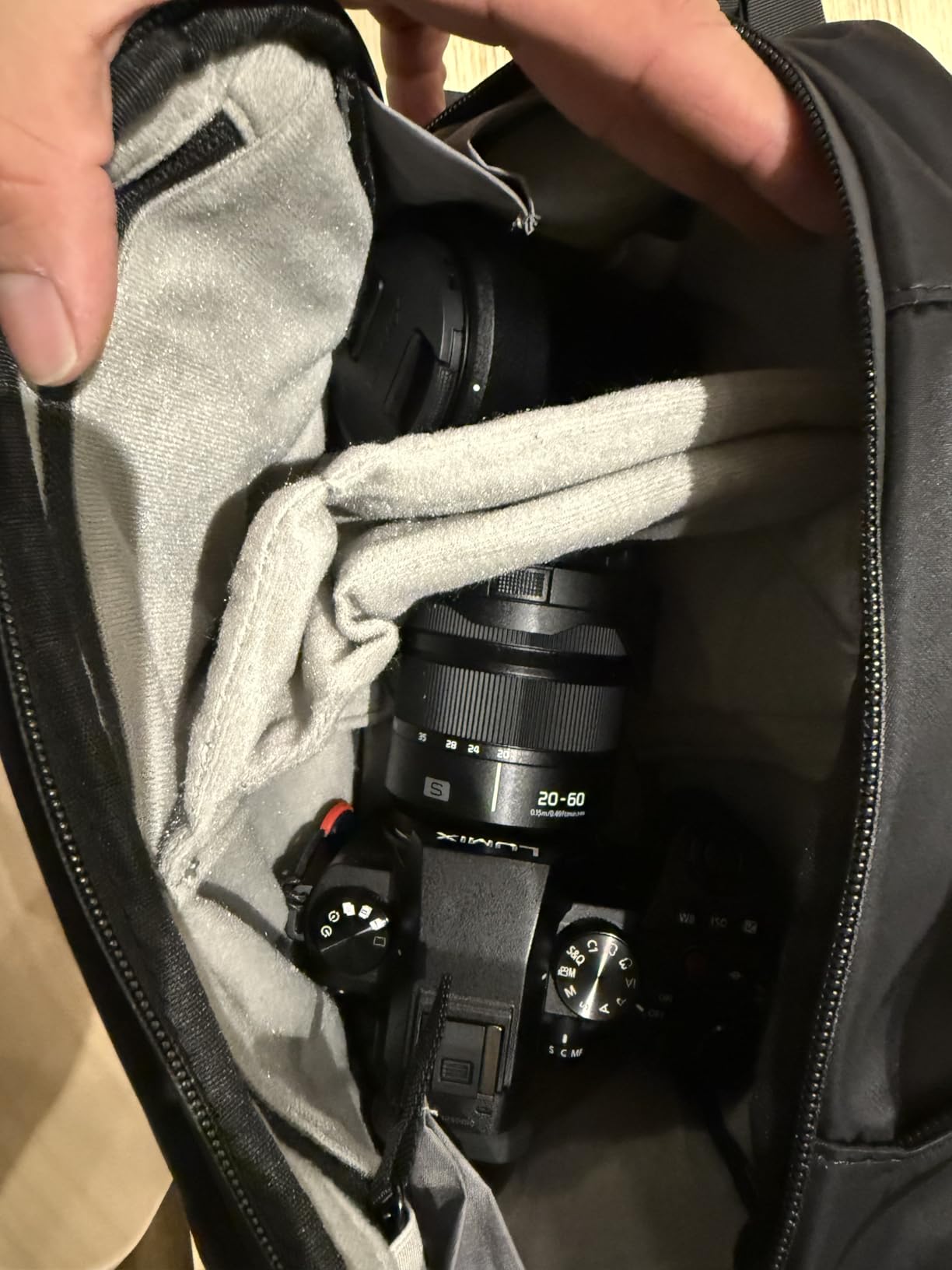 TAAOKA Camera Sling Bag, Travel Waterproof Camera Case with Tripod Holder, Lightweight DSLR/SLR/Mirrorless Small Camera Bags Crossbody for photographers (Dark Green) customer photo 2