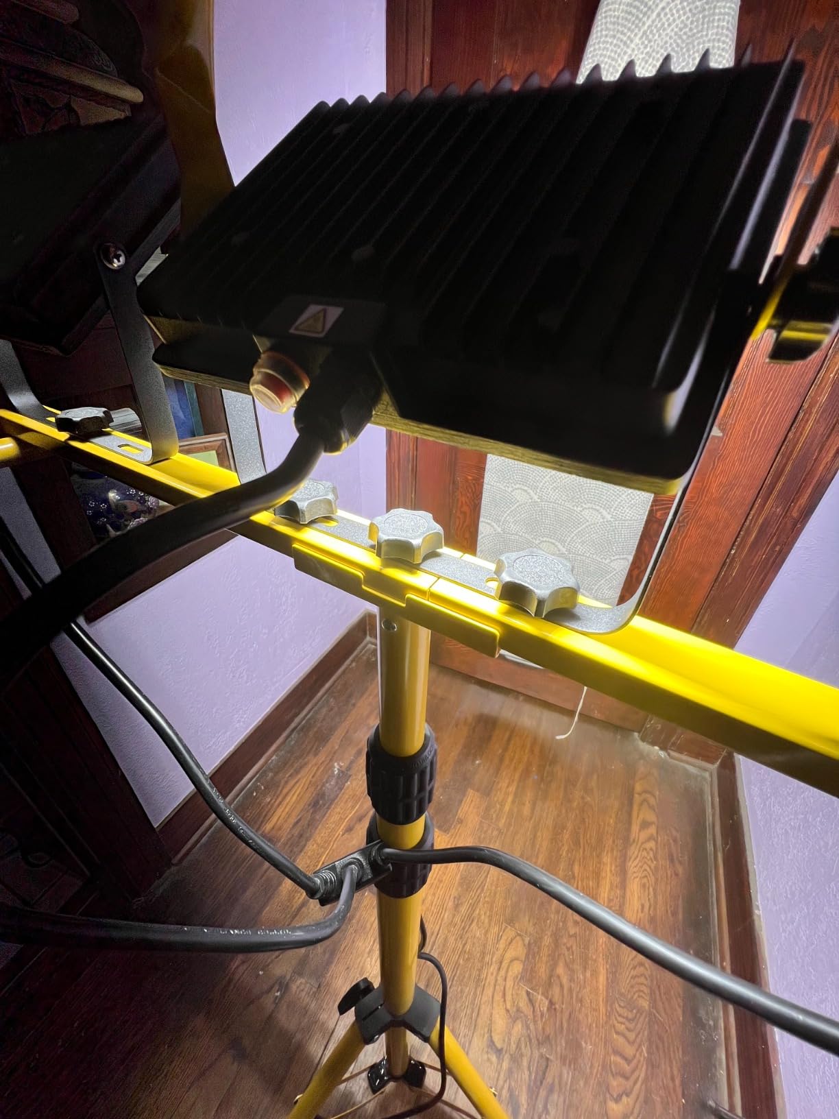 21000Lumen LED Work Lights with Stand - 3 Head Portable Work Light on Stand customer photo 1