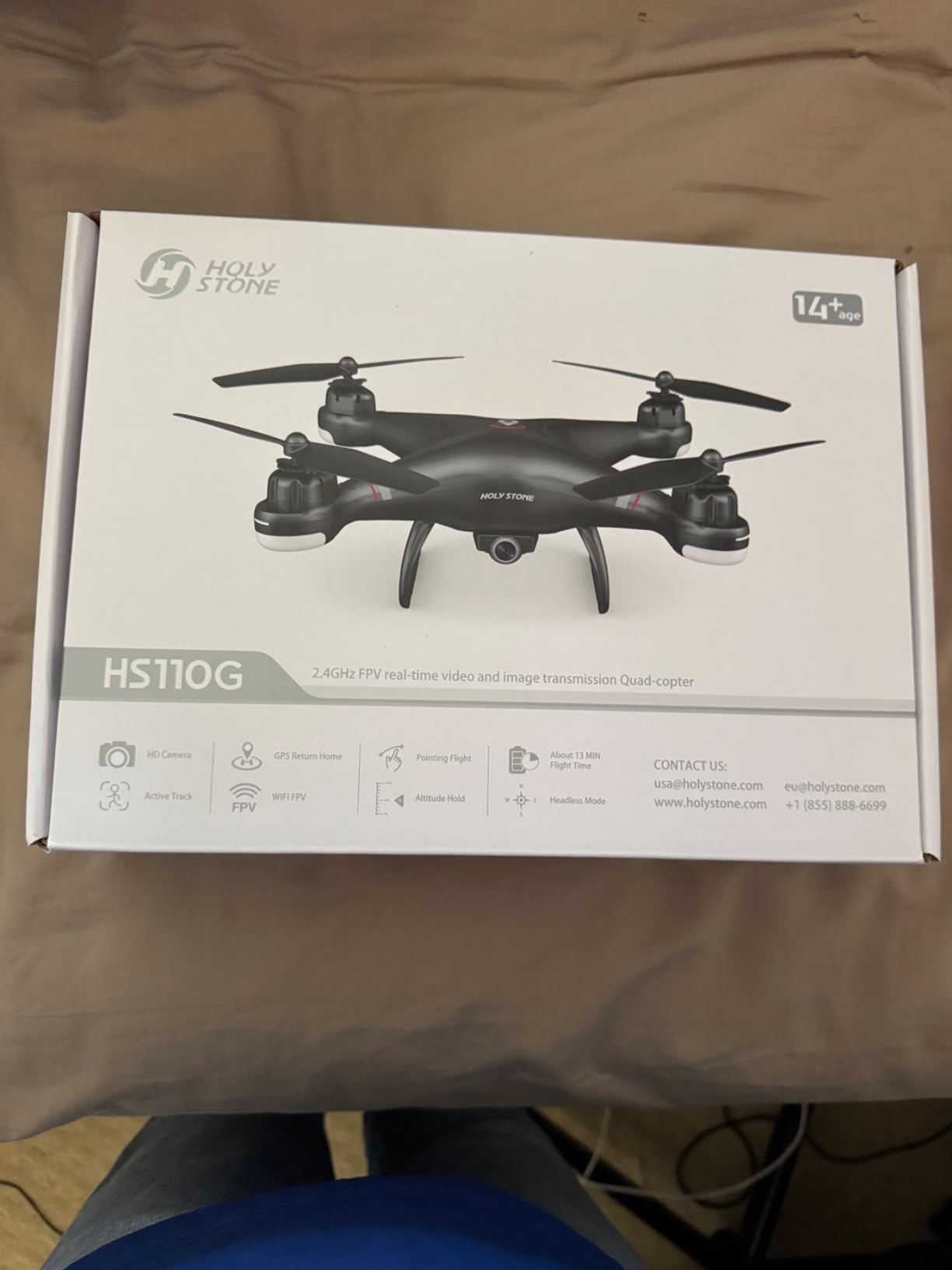 Holy Stone HS360E GPS EIS Drones with Camera for Adults 4K, 249g FAA Compliant Lightweight Foldable FPV RC Quadcopter Drone with 1200W Sensor, 20000ft Range, Auto Return, Follow Me, Upgraded HS360S customer photo 1