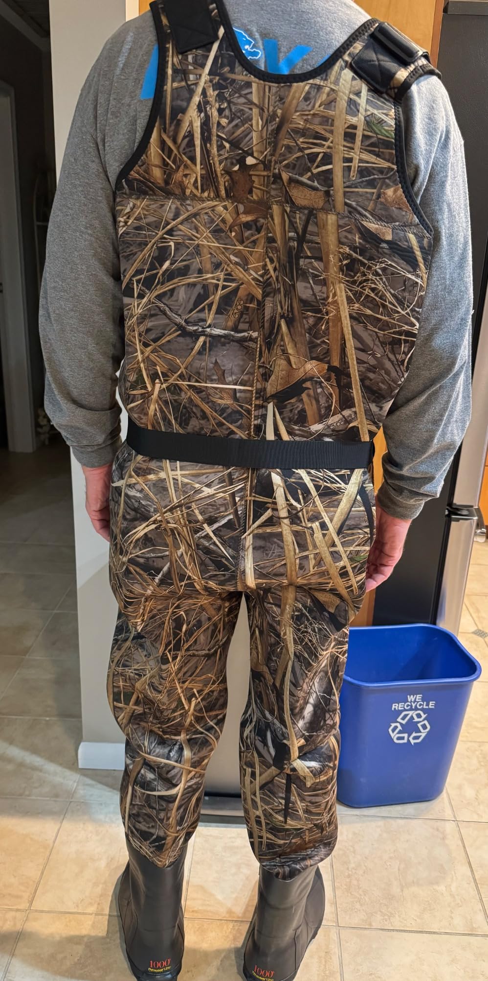 8 Fans Hunting Waders, 1000G Insulated Rubber Boots, Neoprene Waterproof customer photo 2