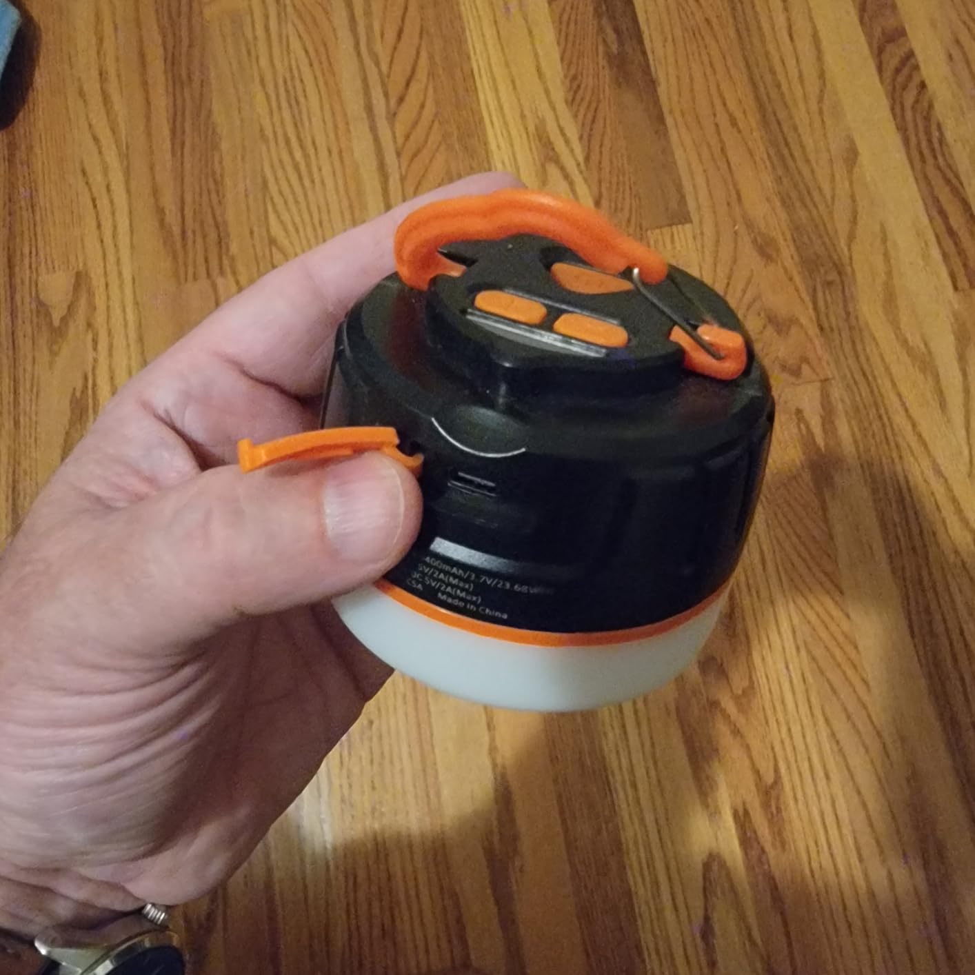 Yonktoo Camping Lantern Rechargeable, 300H Runtime, 6400mAh, IPX5 Waterproof Tent Light for Camping, Hiking, Power Outages, Home, Emergency - Standard Edition,Orange customer photo 1