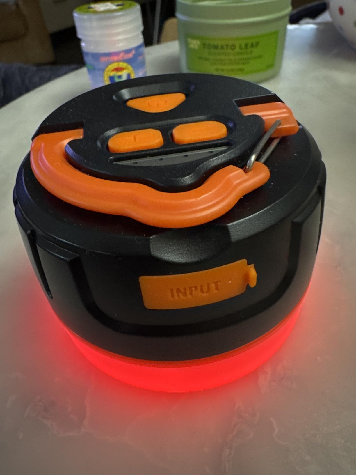 Yonktoo Camping Lantern Rechargeable, 300H Runtime, 6400mAh, IPX5 Waterproof Tent Light for Camping, Hiking, Power Outages, Home, Emergency - Standard Edition,Orange customer photo 2