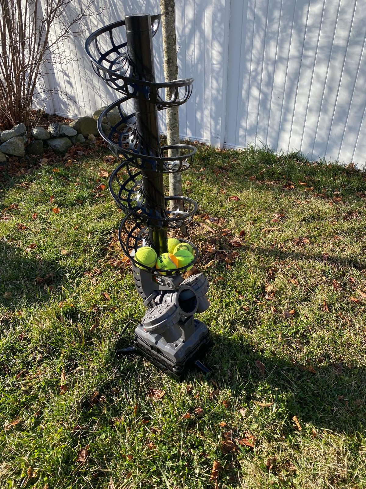 Furlihong 3807BH Tennis Ball Machine with Triangular Base customer photo 1