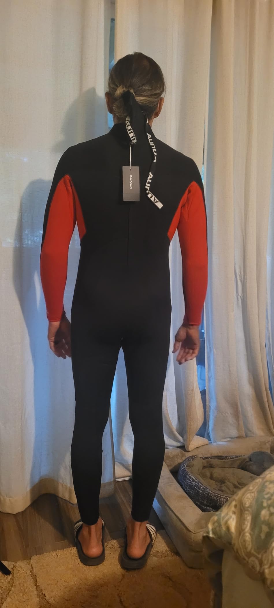 Mens 5mm Full Wetsuit Ultra-Stretch Neoprene Surfing Diving Suit customer photo 2