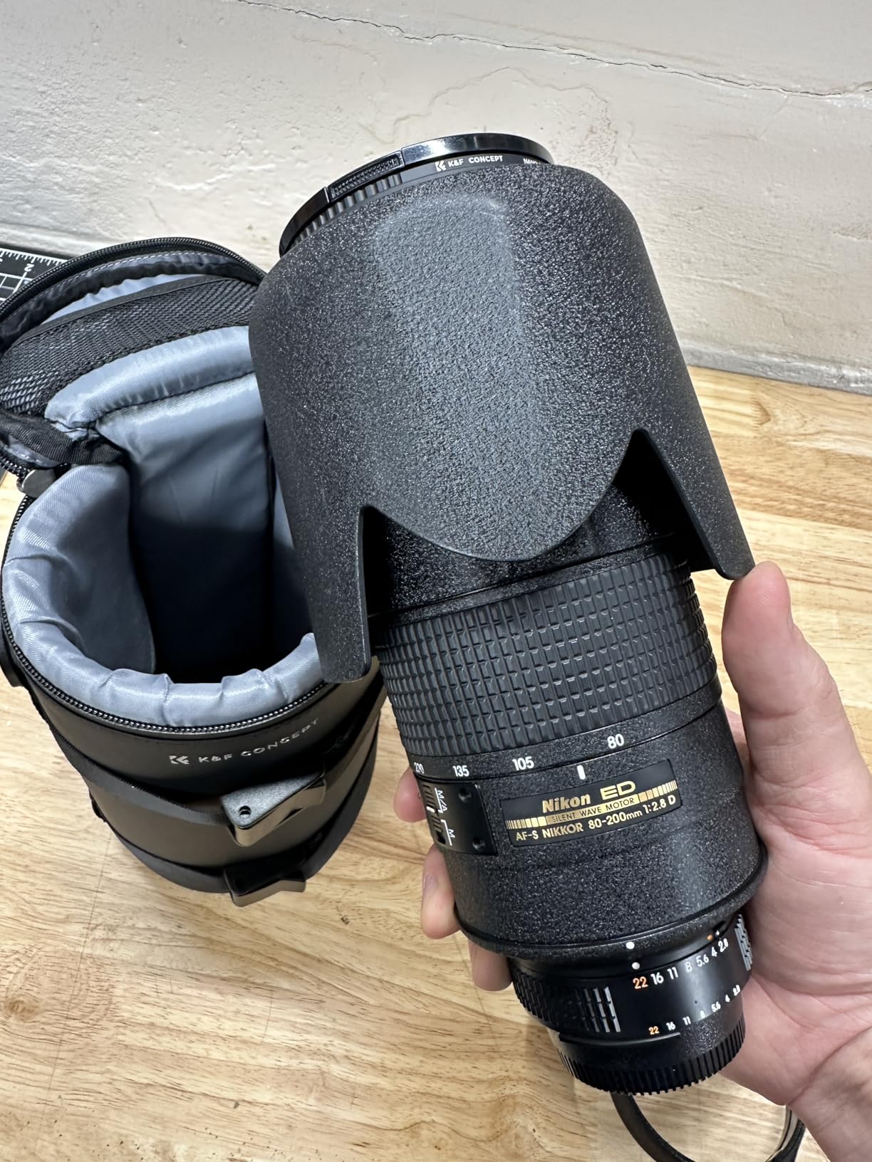 K&F CONCEPT Camera Lens Case, Protective Pouch for Lens with Air Blower customer photo 1