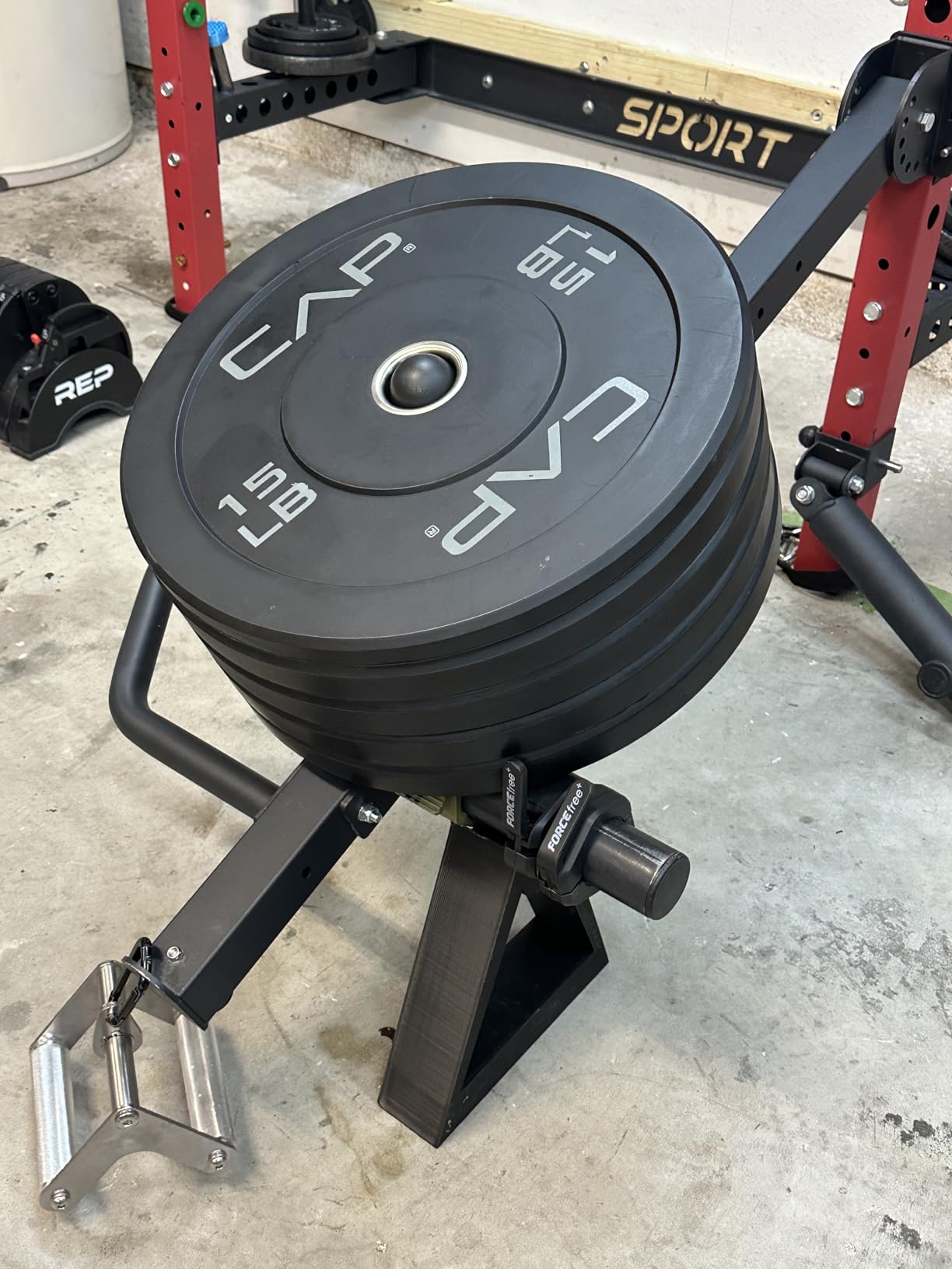 CAP 2-inch Olympic Bumper Plate Weight Set | 100-370 lbs | Multiple Colors | Storage Rack Optional customer photo 2
